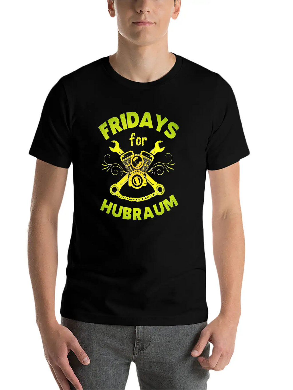Fridays For Hubraum Slogan Funny Climate Piston Unisex Casual T-Shirt – Clean Design For Daily Comfort