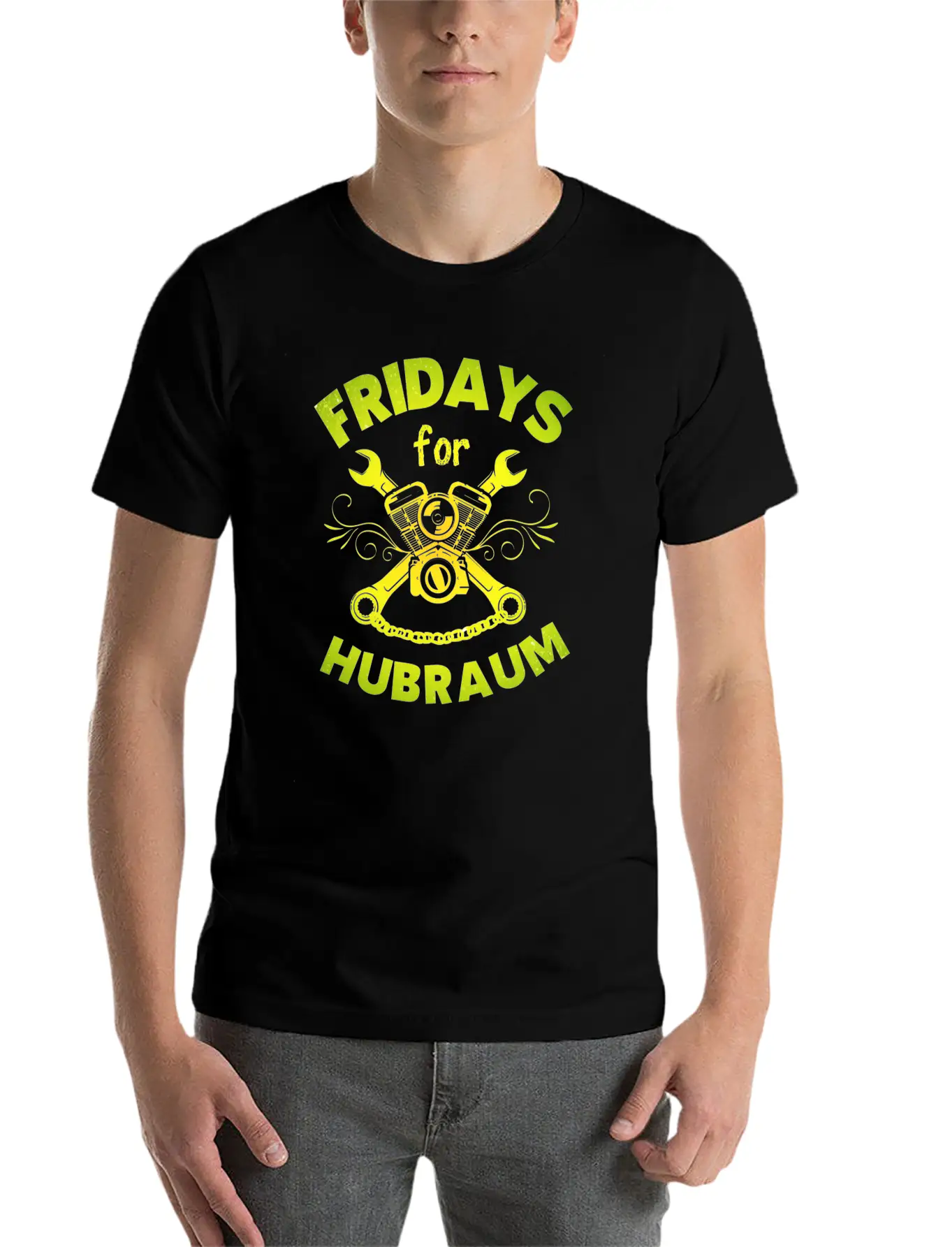 Fridays For Hubraum Slogan Funny Climate Piston Unisex Casual T-Shirt – Clean Design For Daily Comfort