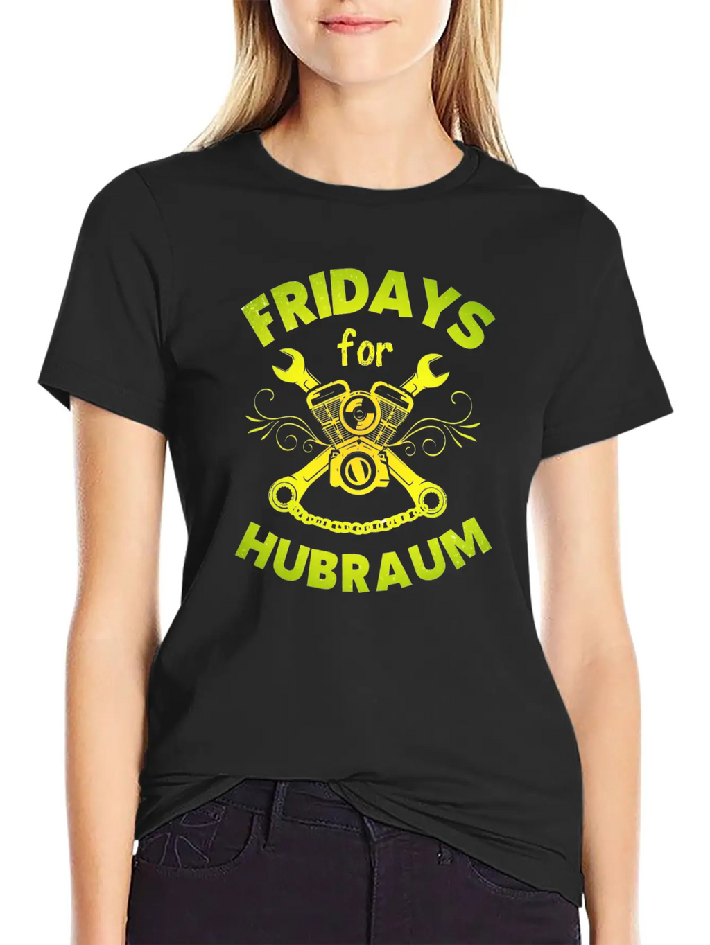 Fridays For Hubraum Slogan Funny Climate Piston Unisex Casual T-Shirt – Clean Design For Daily Comfort