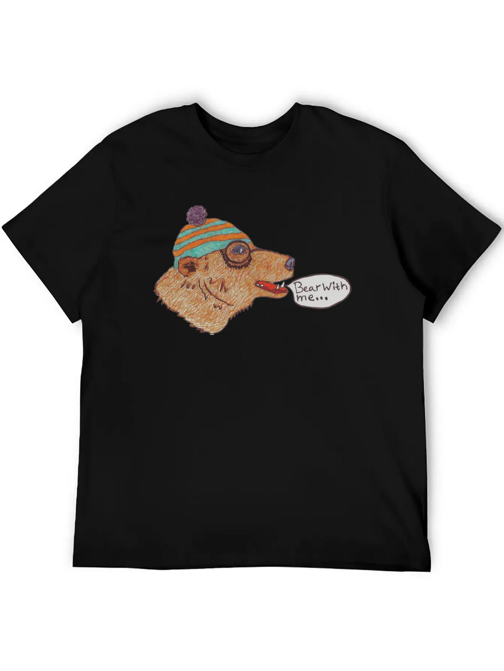Friendly Bear Unisex Casual T-Shirt – Clean Design For Daily Comfort