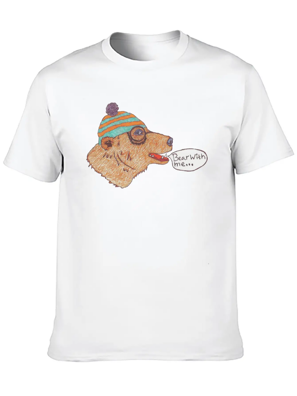 Friendly Bear Unisex Casual T-Shirt – Clean Design For Daily Comfort