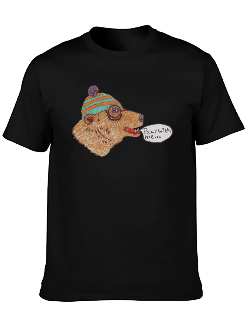 Friendly Bear Unisex Casual T-Shirt – Clean Design For Daily Comfort