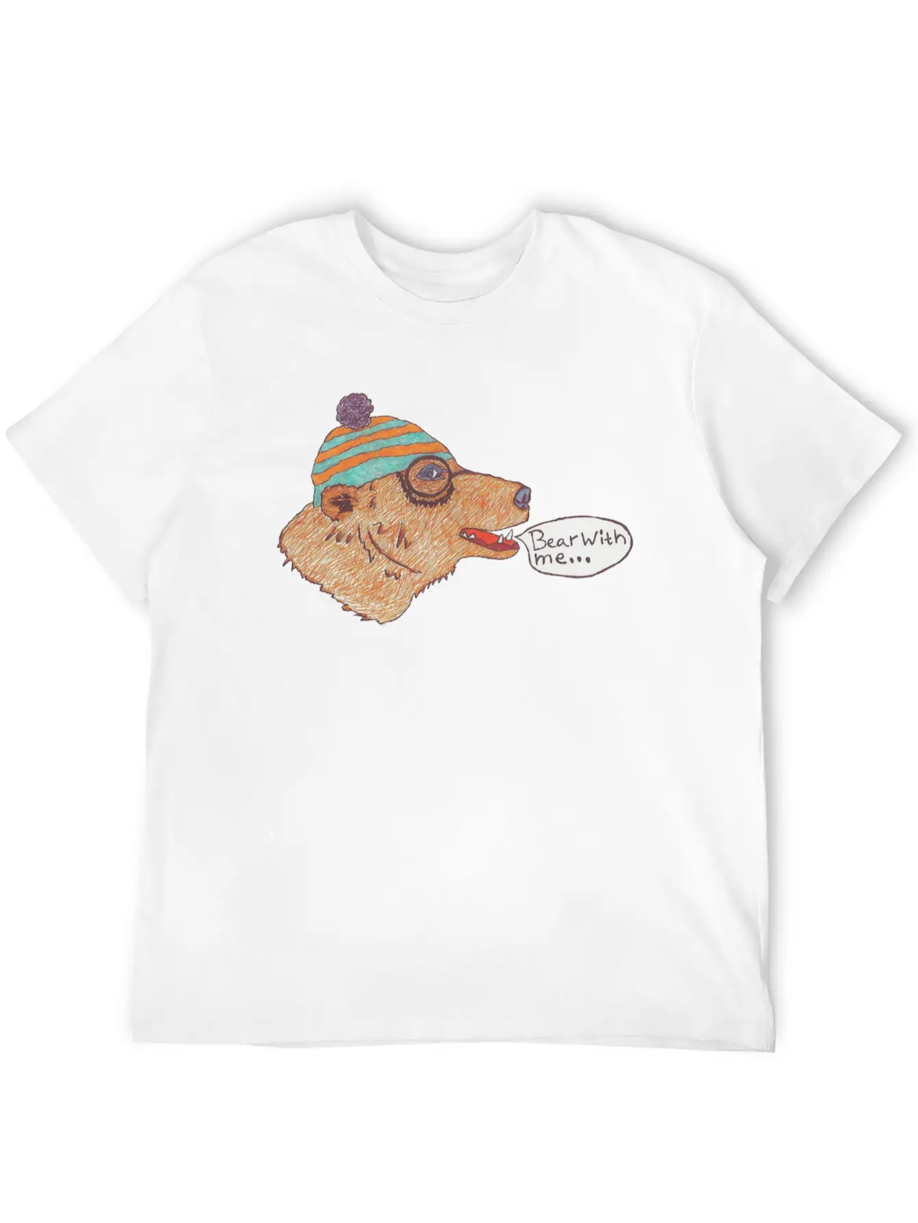 Friendly Bear Unisex Casual T-Shirt – Clean Design For Daily Comfort