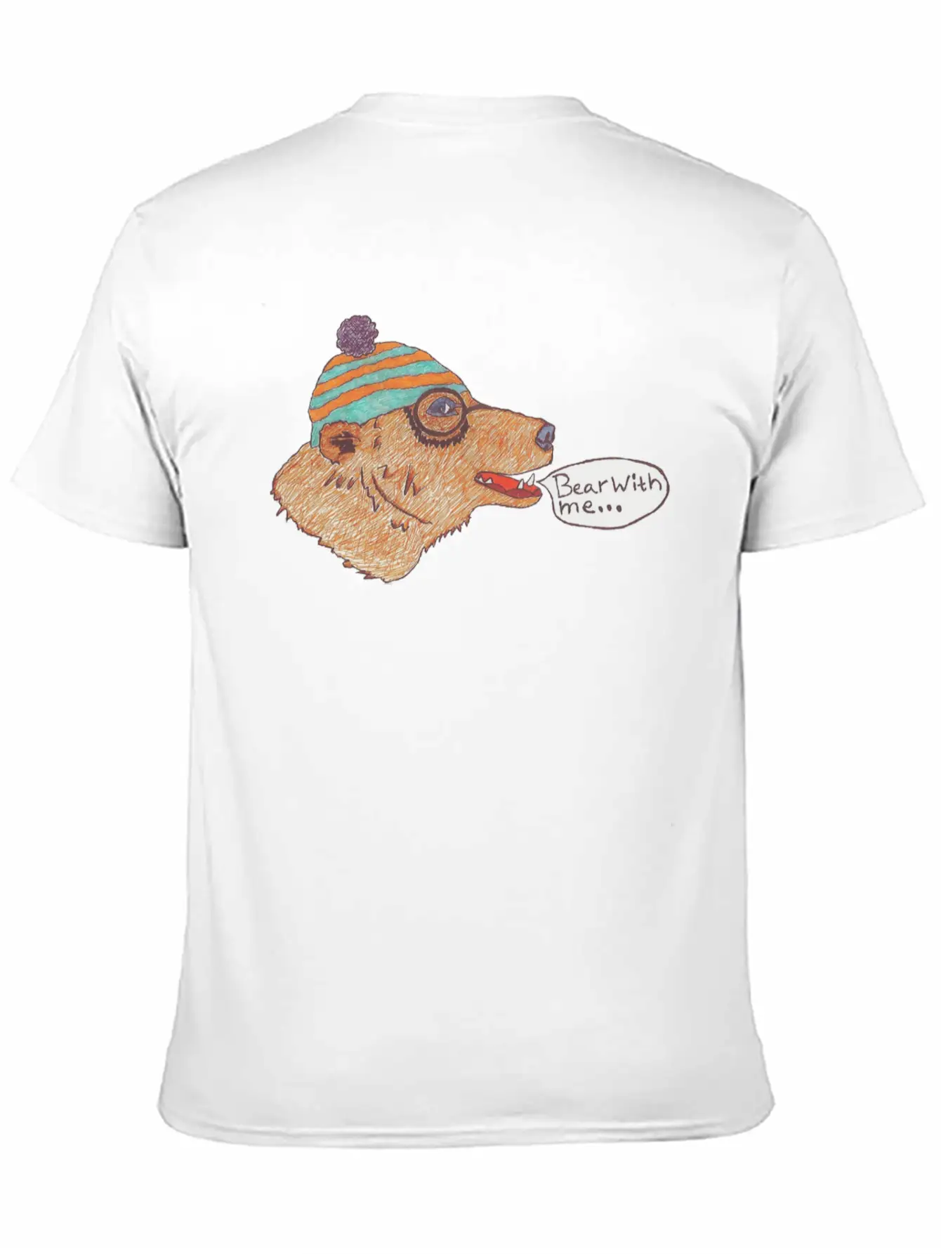 Friendly Bear Unisex Casual T-Shirt – Clean Design For Daily Comfort