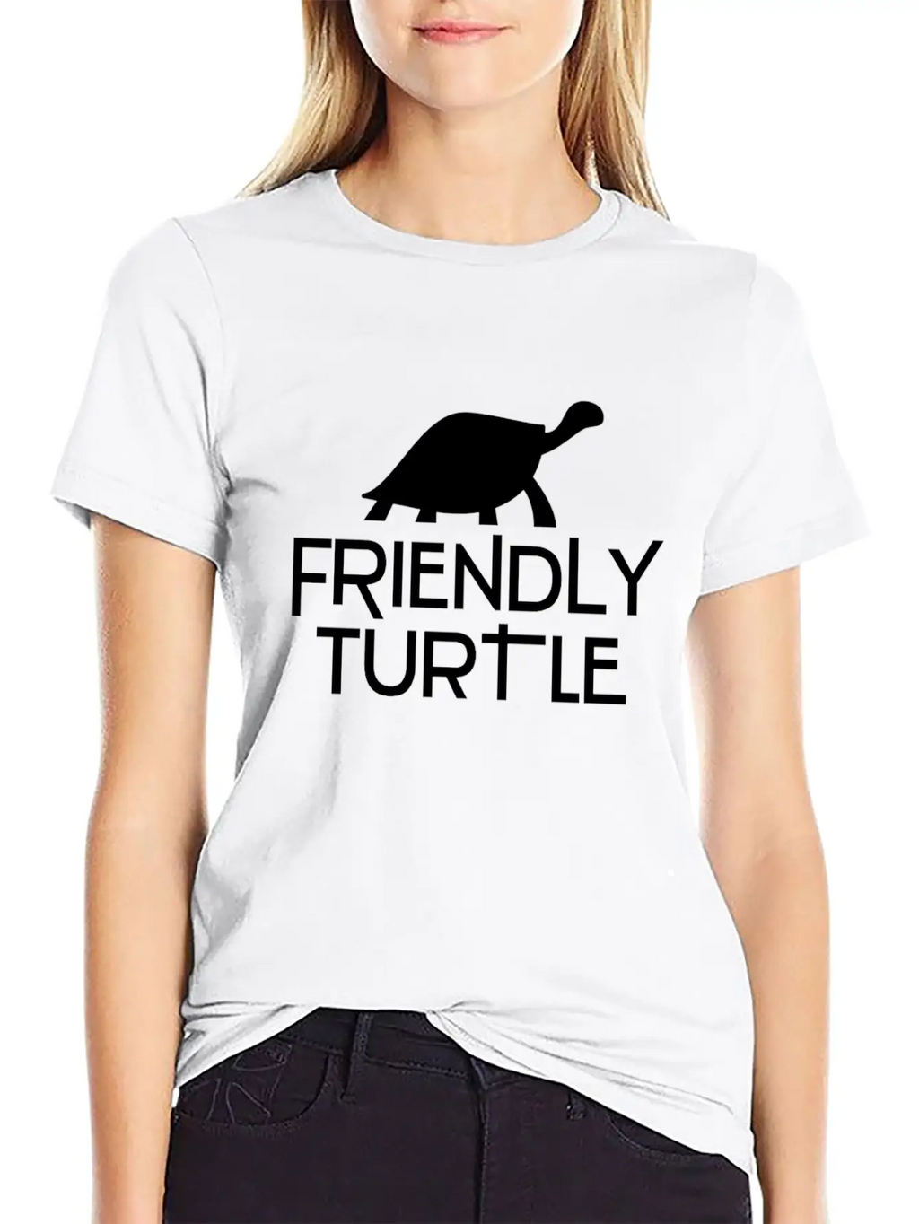 Friendly Turtle Unisex Short Sleeve Soft Cotton T-Shirt – Casual Everyday Wear