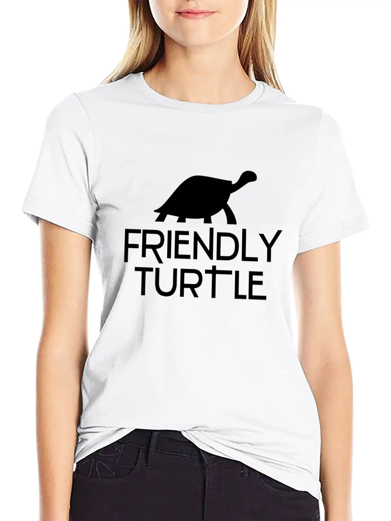 Friendly Turtle Unisex Short Sleeve Soft Cotton T-Shirt – Casual Everyday Wear