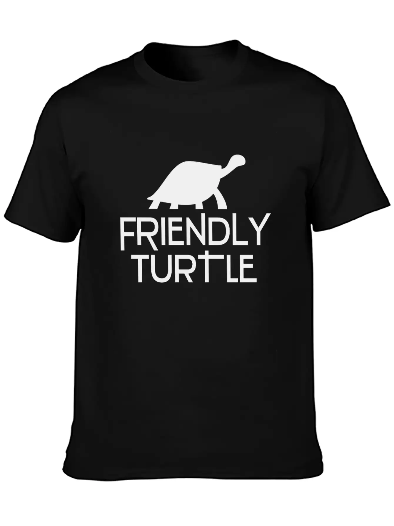 Friendly Turtle Unisex Short Sleeve Soft Cotton T-Shirt – Casual Everyday Wear