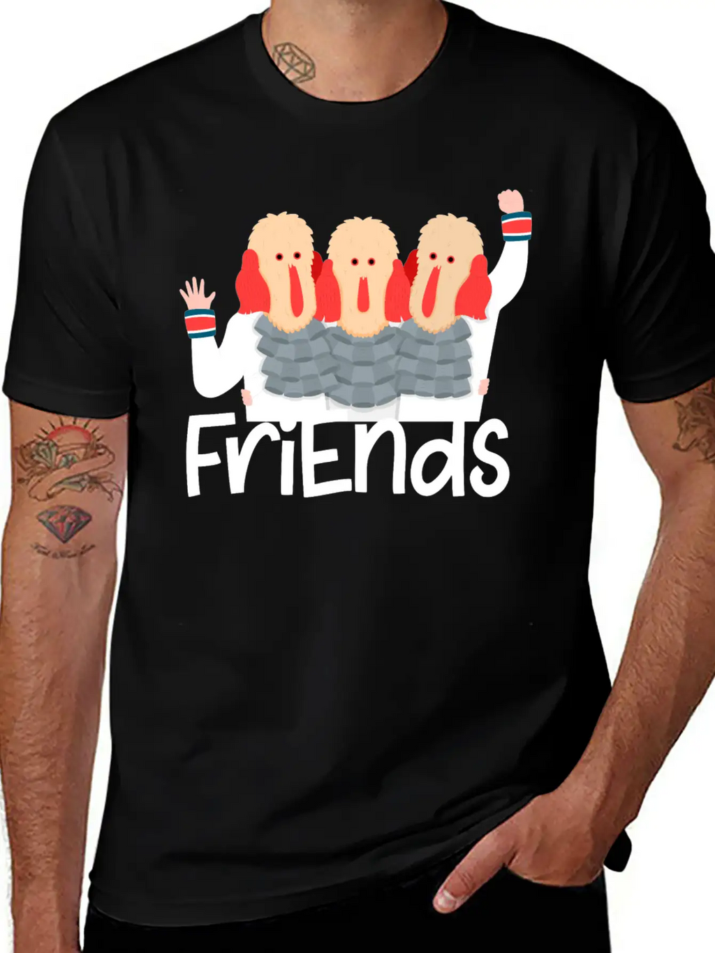Friends Christmas Stylish Everyday T-Shirt – Unisex Basic Cotton Tee