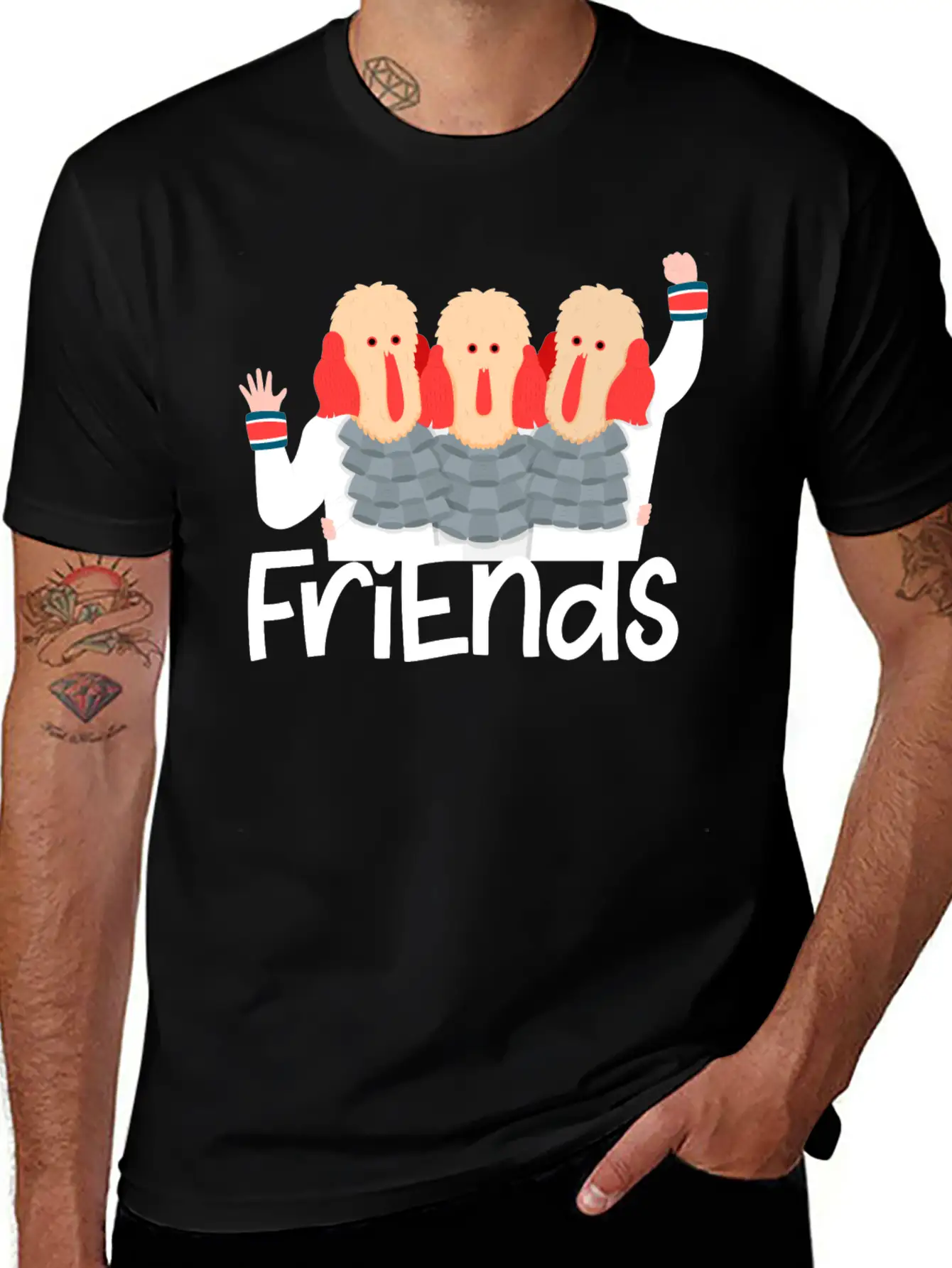 Friends Christmas Stylish Everyday T-Shirt – Unisex Basic Cotton Tee