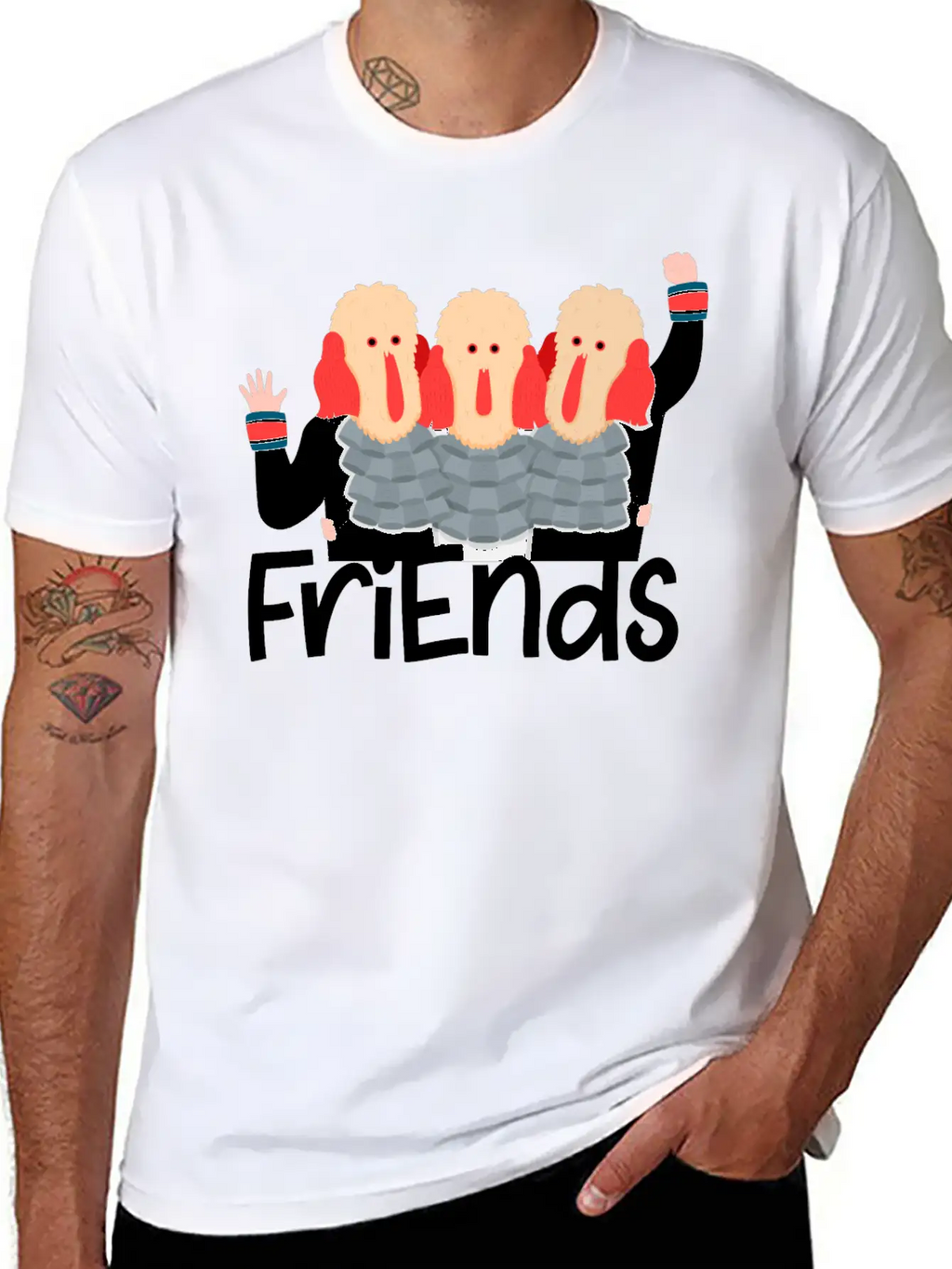 Friends Christmas Stylish Everyday T-Shirt – Unisex Basic Cotton Tee
