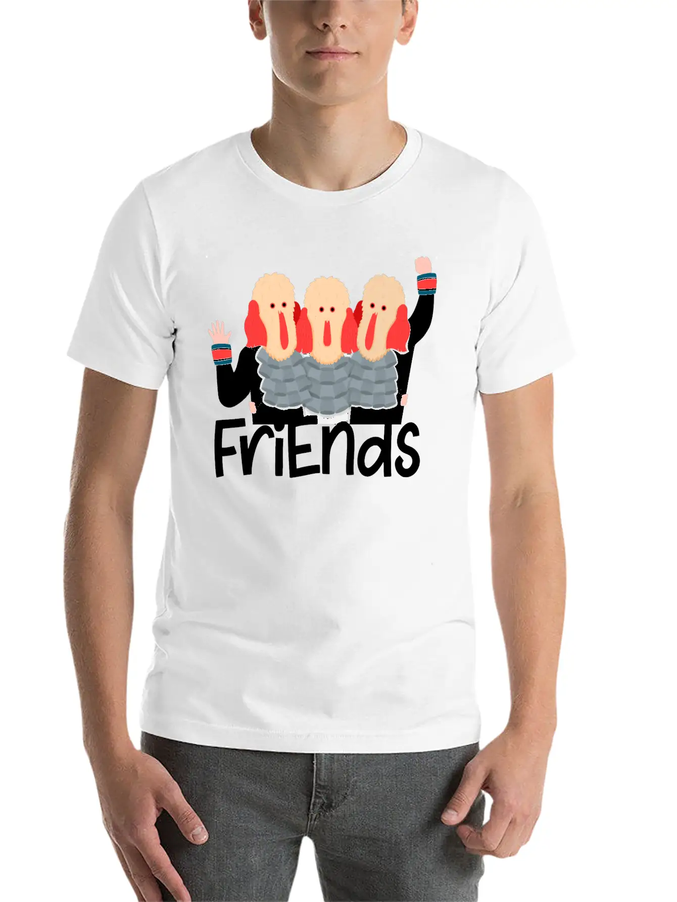 Friends Christmas Stylish Everyday T-Shirt – Unisex Basic Cotton Tee