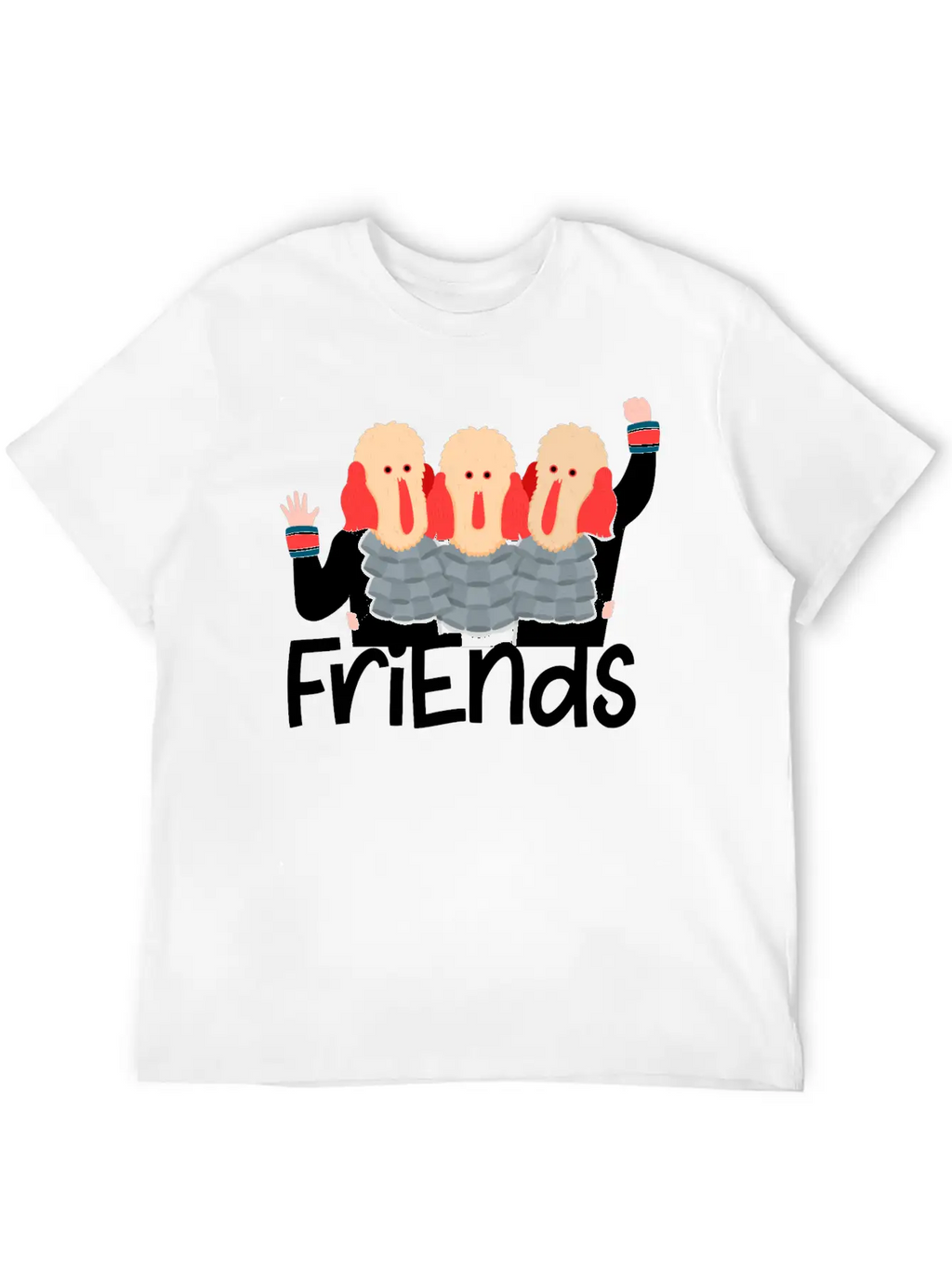 Friends Christmas Stylish Everyday T-Shirt – Unisex Basic Cotton Tee