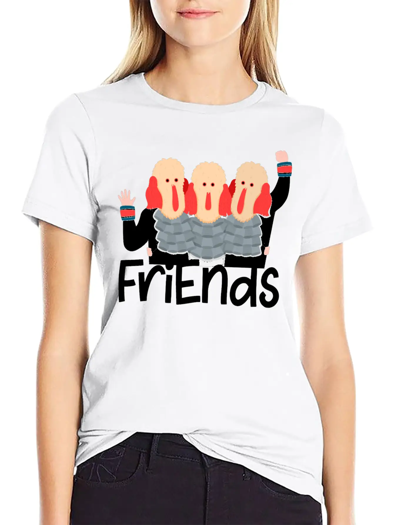 Friends Christmas Stylish Everyday T-Shirt – Unisex Basic Cotton Tee