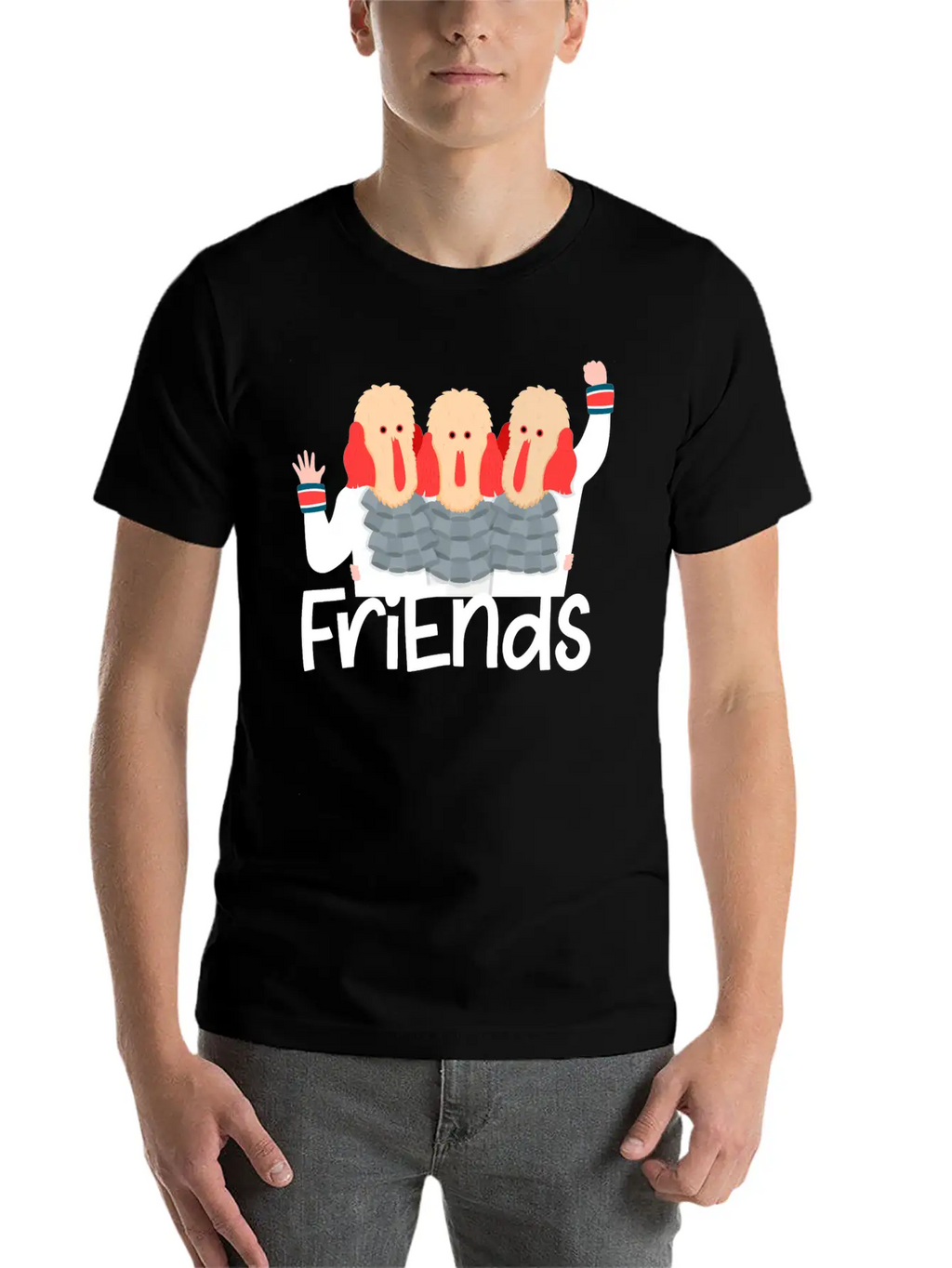 Friends Christmas Stylish Everyday T-Shirt – Unisex Basic Cotton Tee