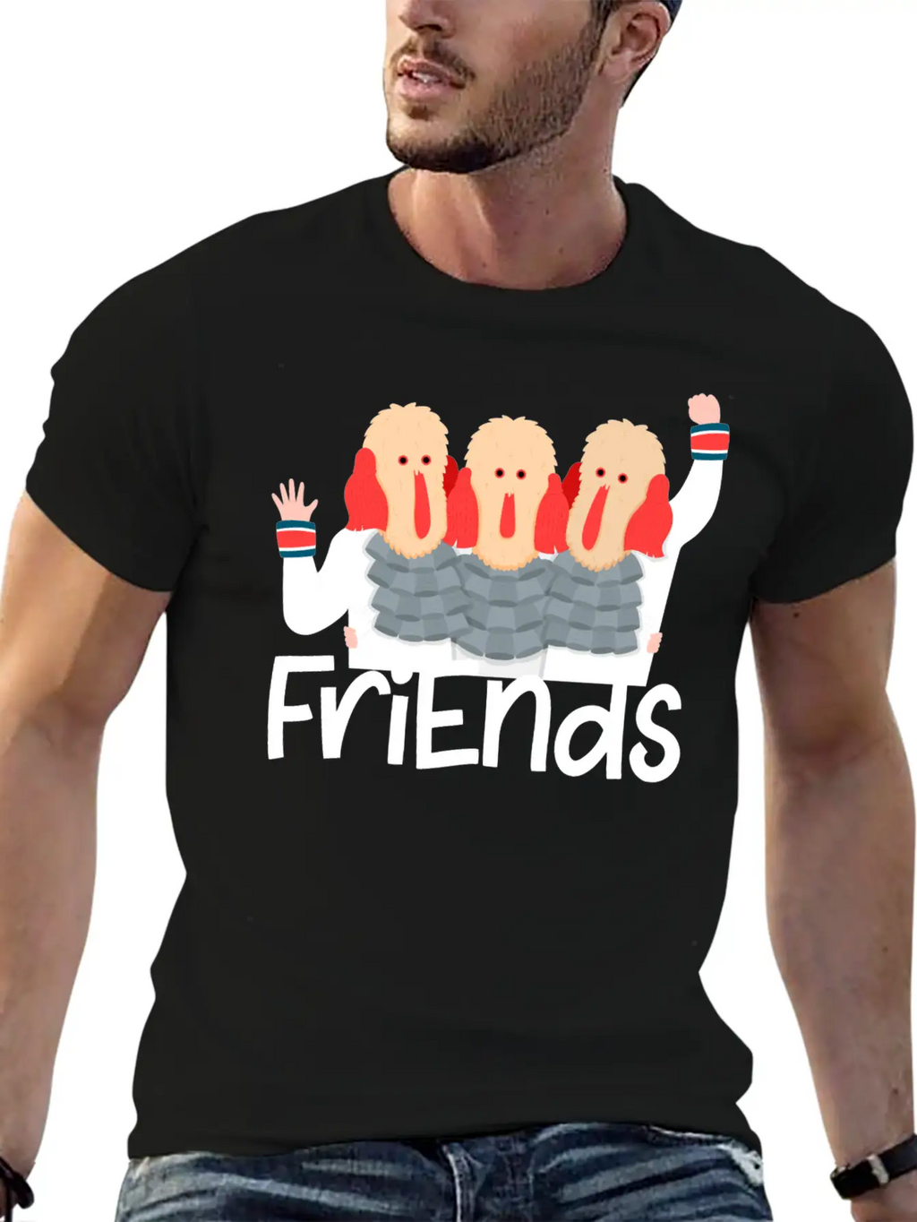 Friends Christmas Stylish Everyday T-Shirt – Unisex Basic Cotton Tee