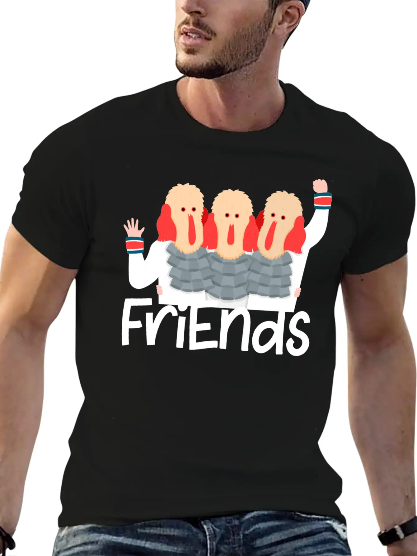 Friends Christmas Stylish Everyday T-Shirt – Unisex Basic Cotton Tee