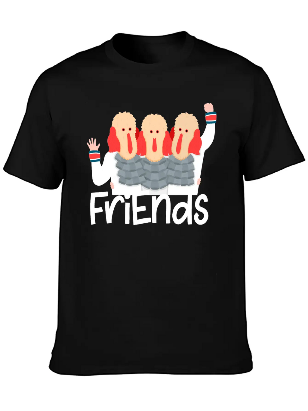 Friends Christmas Stylish Everyday T-Shirt – Unisex Basic Cotton Tee