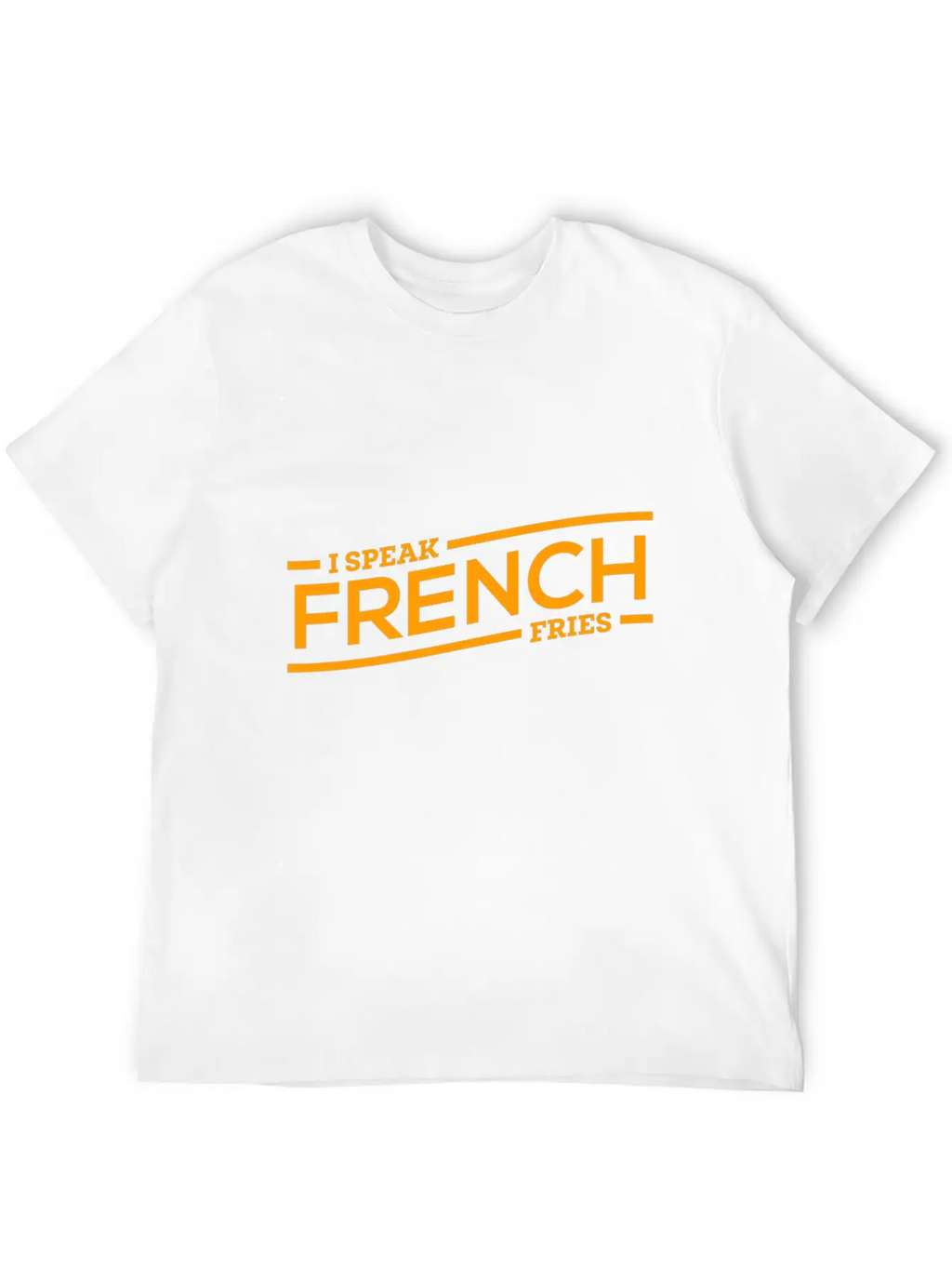 Fries French Speaking Cool Gift Breathable Soft Cotton T-Shirt – Timeless Casual Look