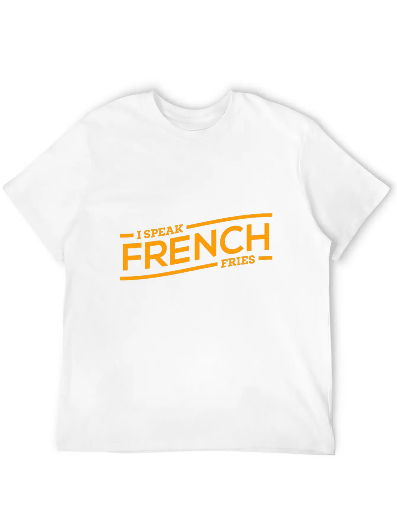 Fries French Speaking Cool Gift Breathable Soft Cotton T-Shirt – Timeless Casual Look