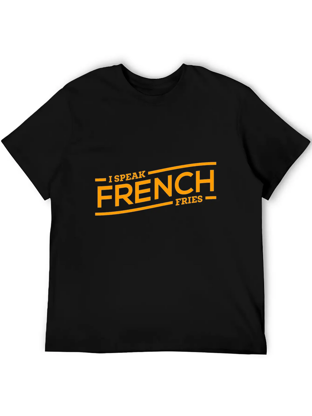 Fries French Speaking Cool Gift Breathable Soft Cotton T-Shirt – Timeless Casual Look