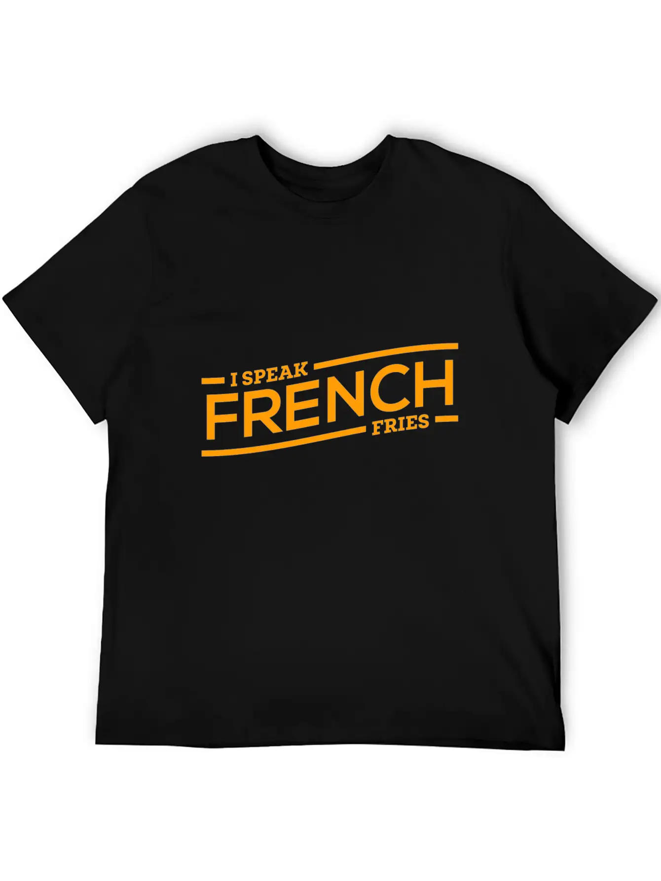 Fries French Speaking Cool Gift Breathable Soft Cotton T-Shirt – Timeless Casual Look
