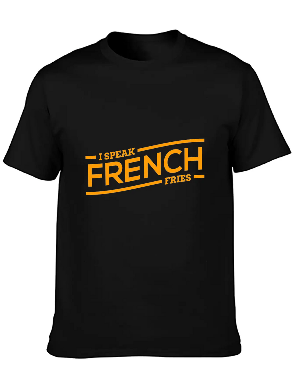Fries French Speaking Cool Gift Breathable Soft Cotton T-Shirt – Timeless Casual Look