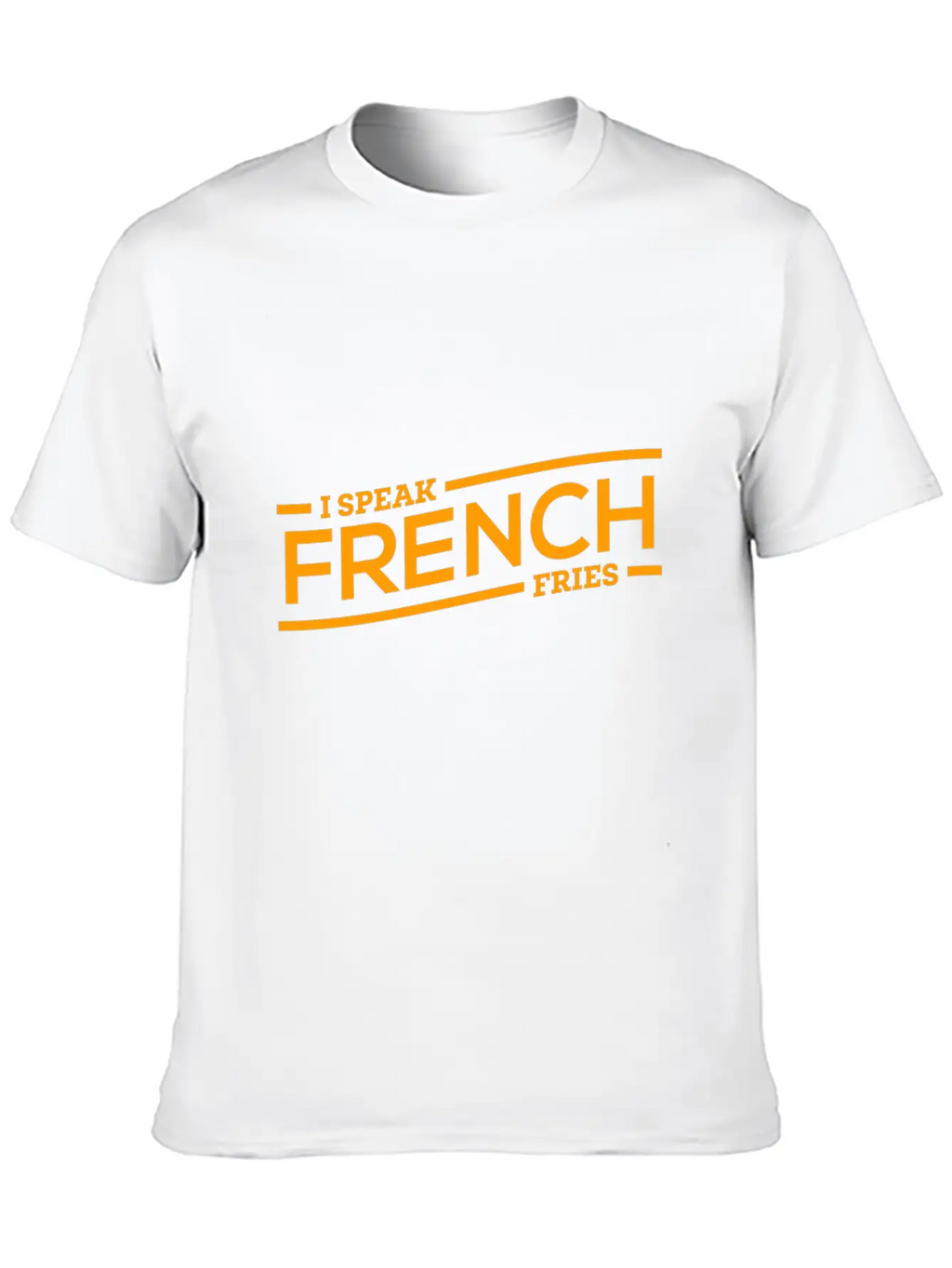 Fries French Speaking Cool Gift Breathable Soft Cotton T-Shirt – Timeless Casual Look