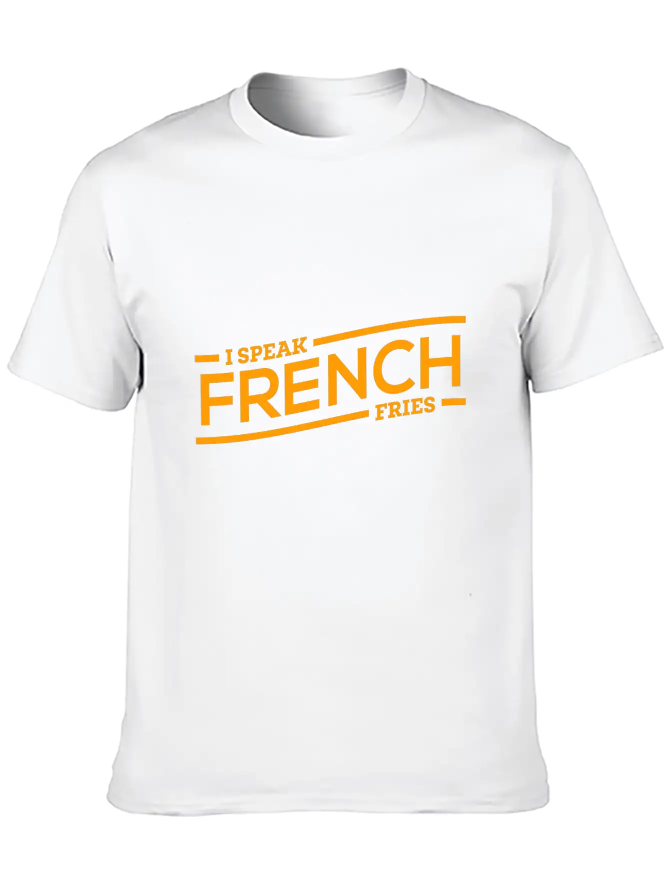 Fries French Speaking Cool Gift Breathable Soft Cotton T-Shirt – Timeless Casual Look