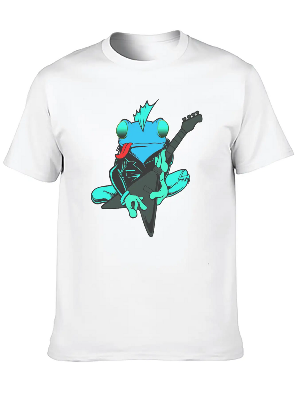Frog Guitar Essential Cotton Tee For Daily Outfits – Unisex Style