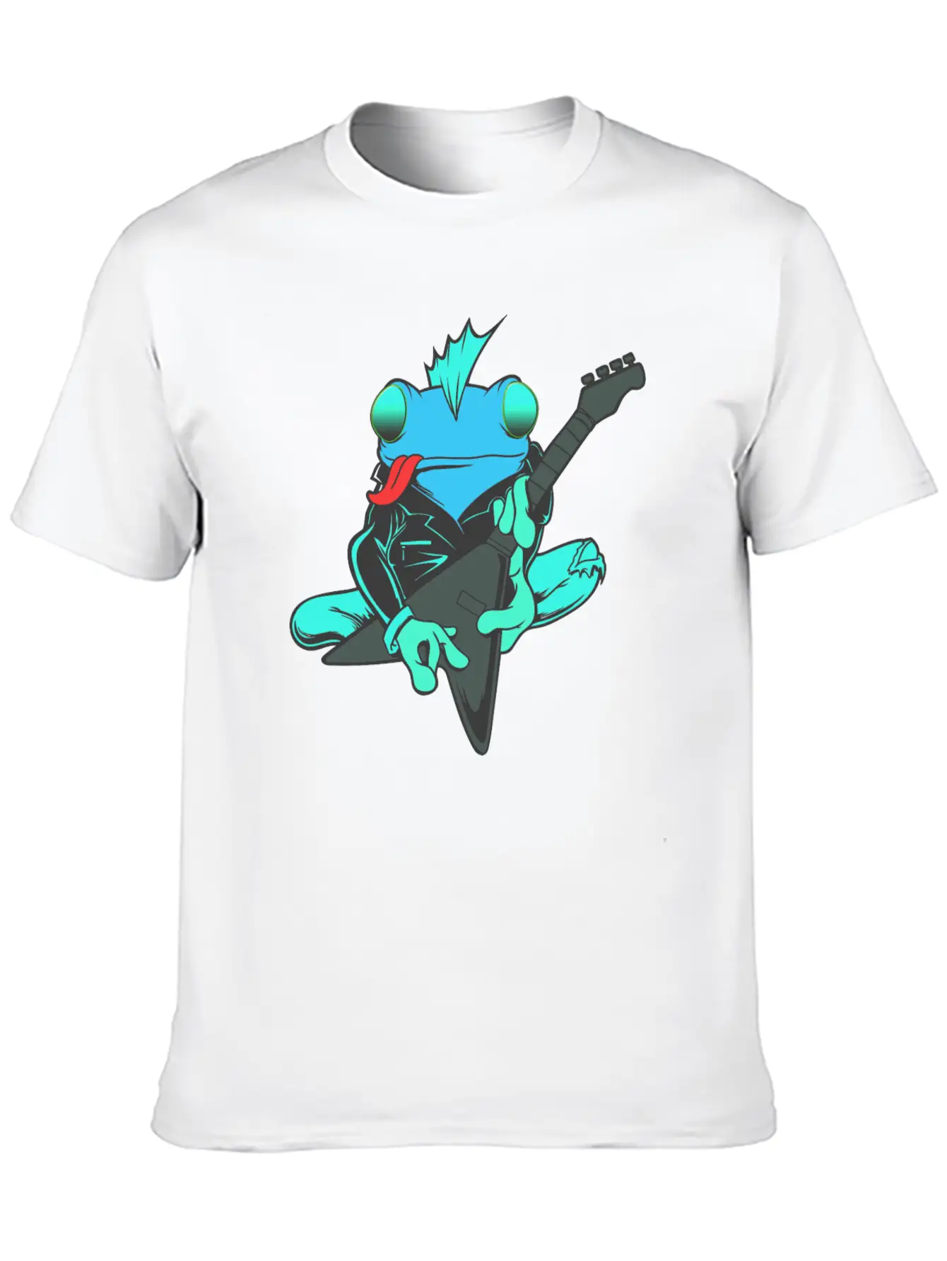 Frog Guitar Essential Cotton Tee For Daily Outfits – Unisex Style