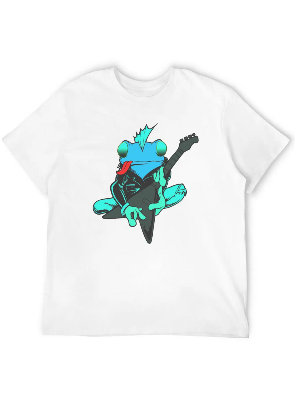 Frog Guitar Essential Cotton Tee For Daily Outfits – Unisex Style