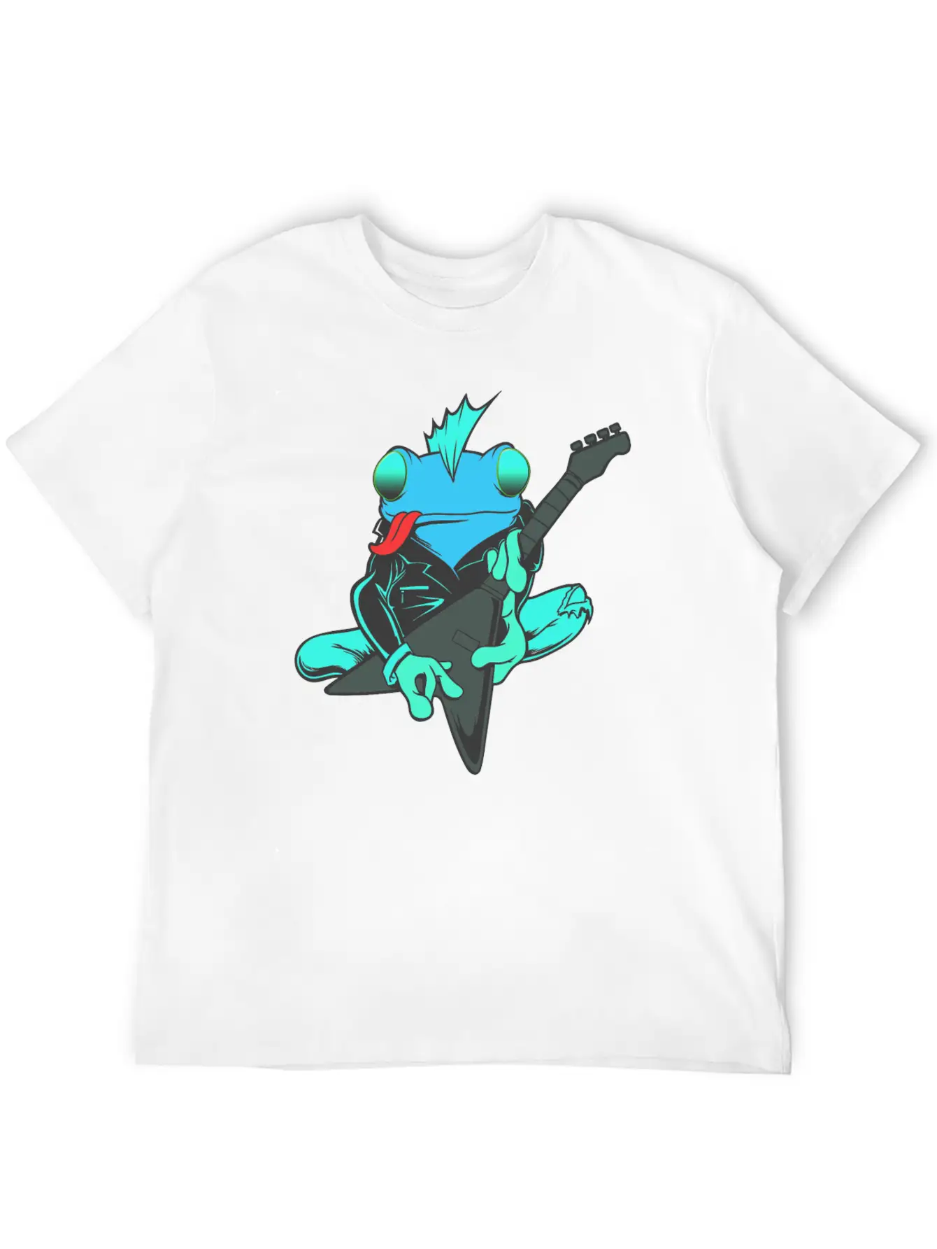 Frog Guitar Essential Cotton Tee For Daily Outfits – Unisex Style