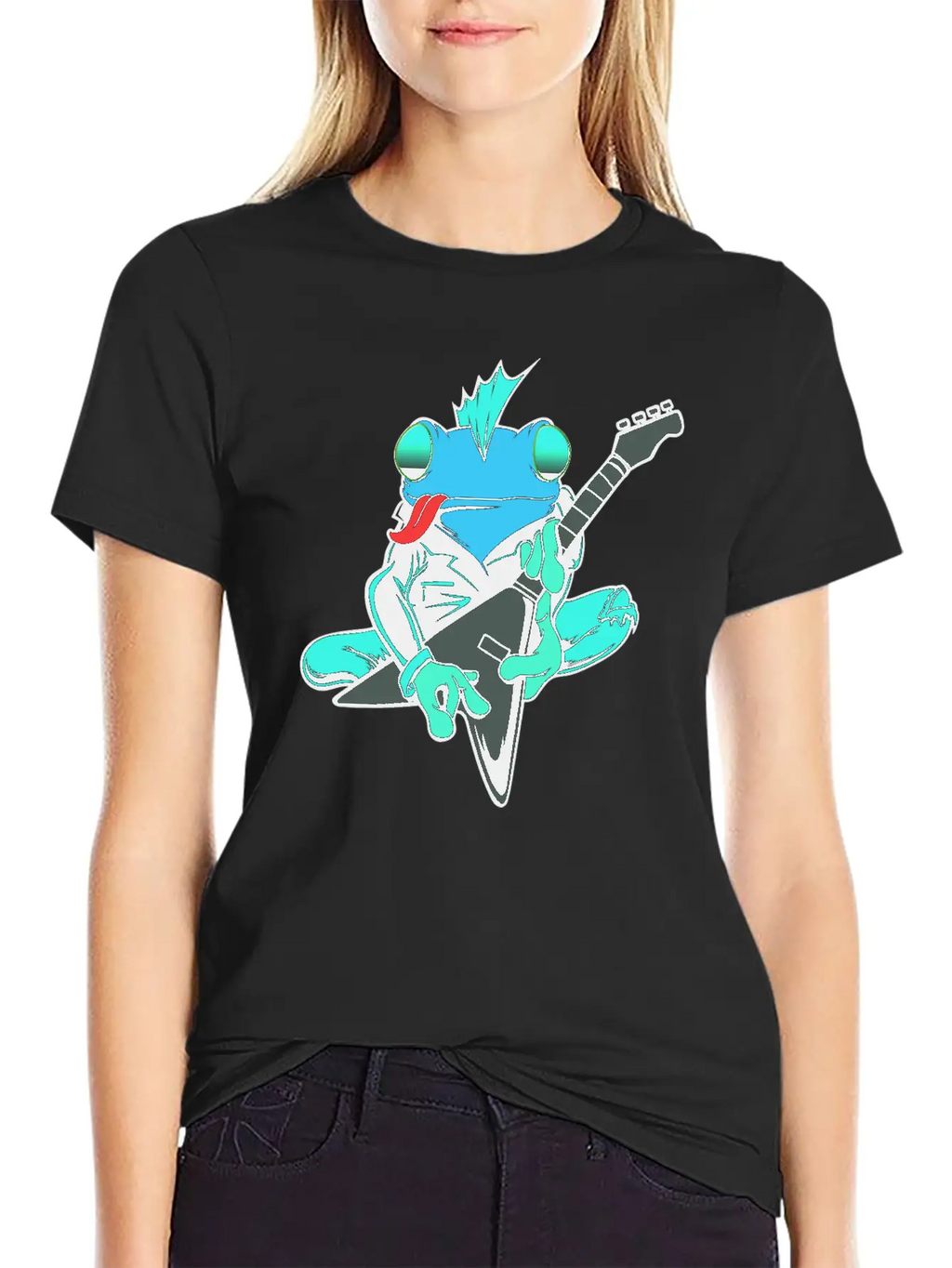 Frog Guitar Essential Cotton Tee For Daily Outfits – Unisex Style