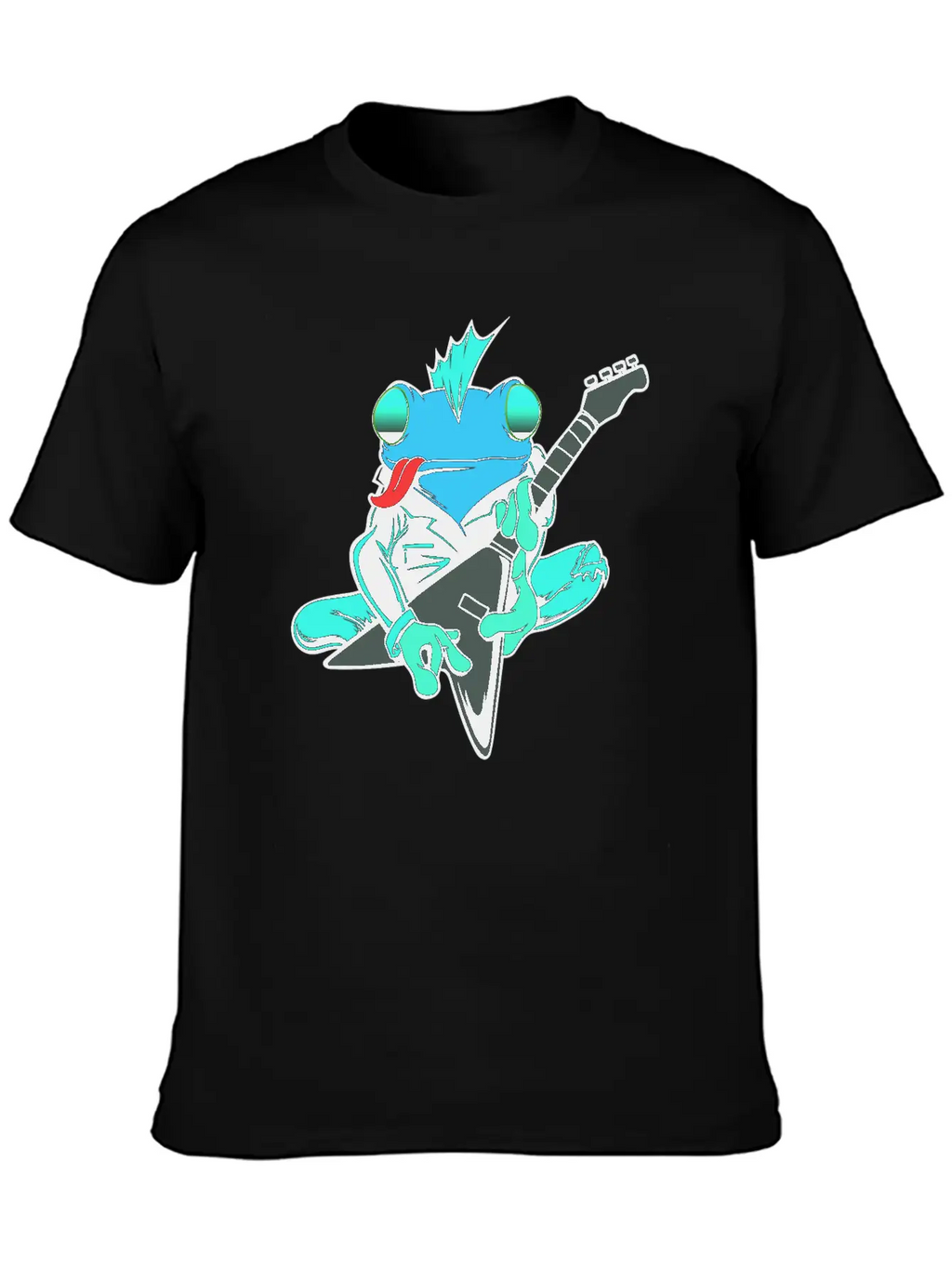 Frog Guitar Essential Cotton Tee For Daily Outfits – Unisex Style