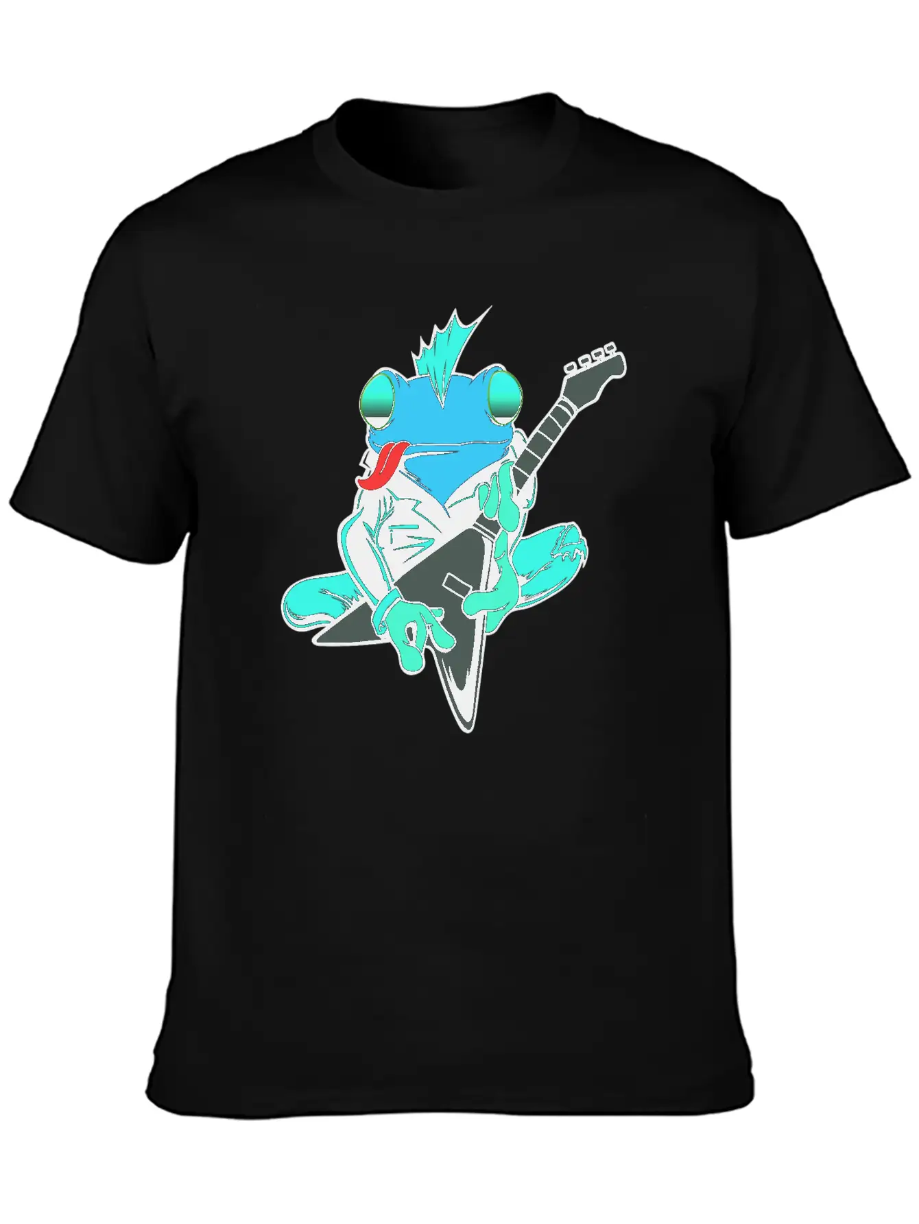 Frog Guitar Essential Cotton Tee For Daily Outfits – Unisex Style