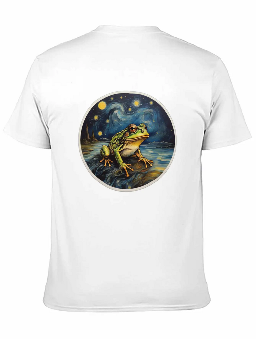 Frog Painting Unisex Short Sleeve Soft Cotton T-Shirt – Casual Everyday Wear
