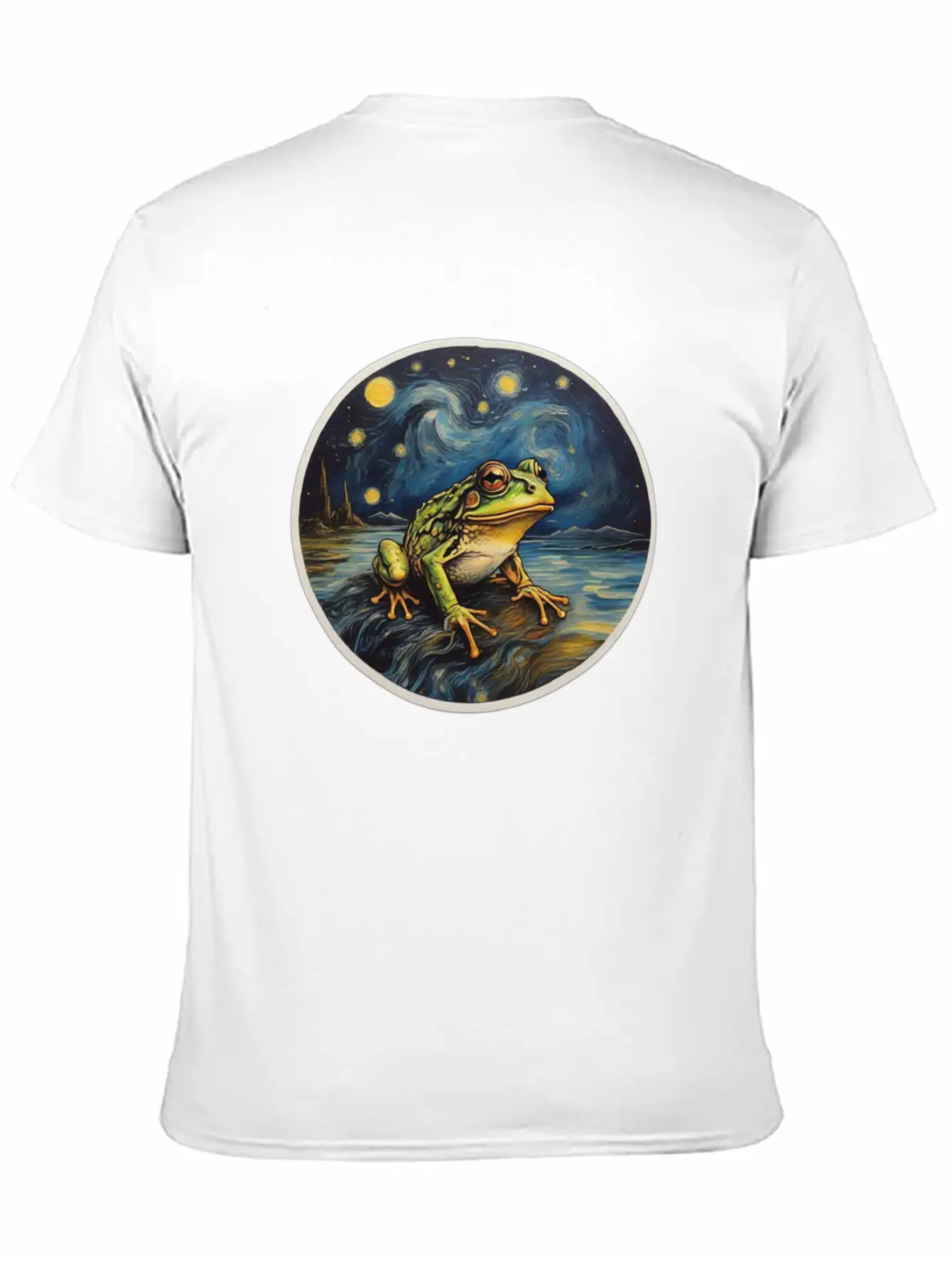 Frog Painting Unisex Short Sleeve Soft Cotton T-Shirt – Casual Everyday Wear