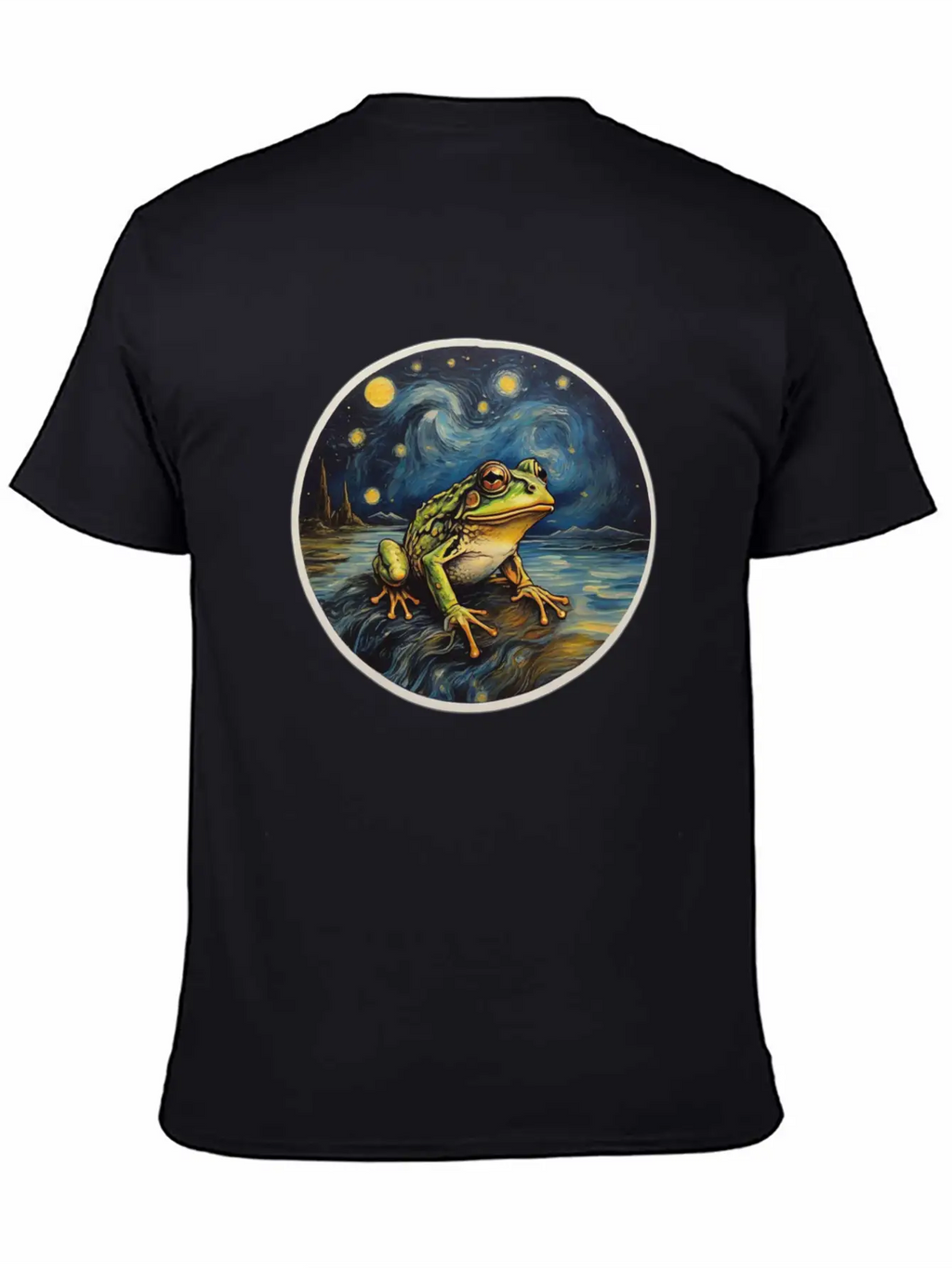 Frog Painting Unisex Short Sleeve Soft Cotton T-Shirt – Casual Everyday Wear