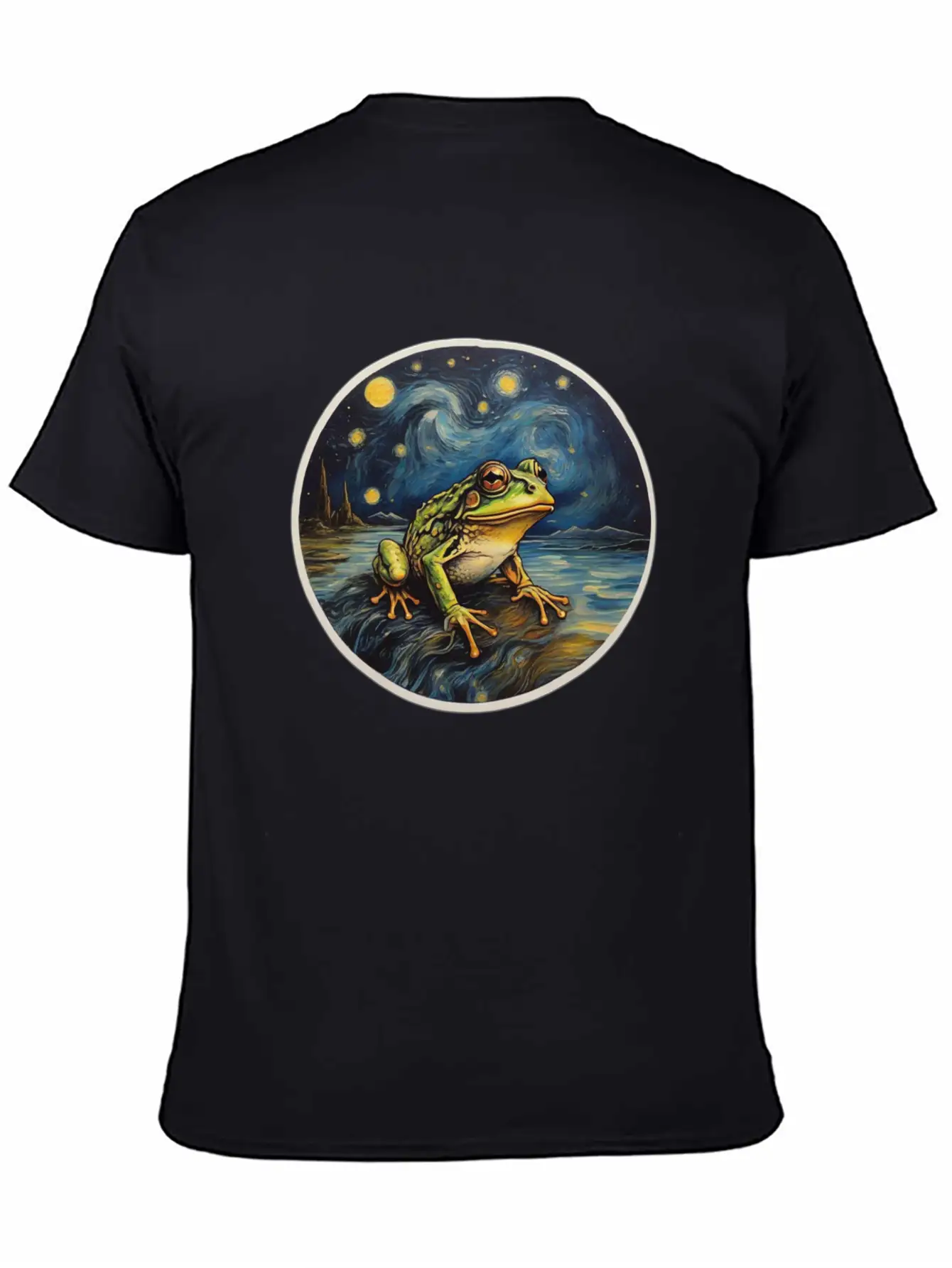 Frog Painting Unisex Short Sleeve Soft Cotton T-Shirt – Casual Everyday Wear