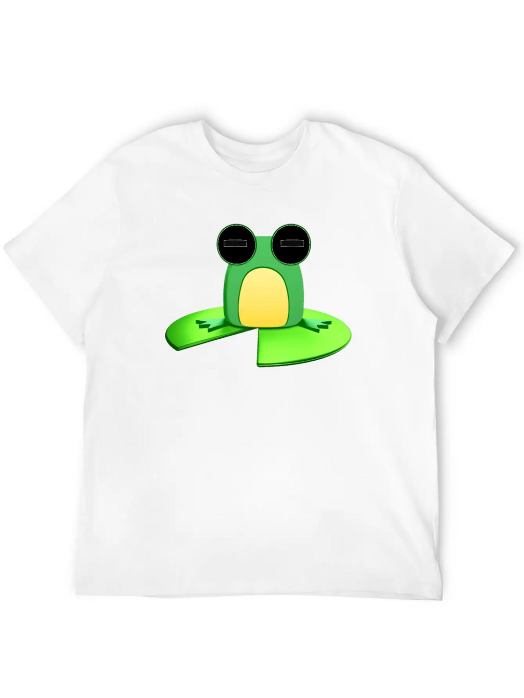Frog Sitting On A Lily Pad Essential Cotton Tee For Daily Outfits – Unisex Style
