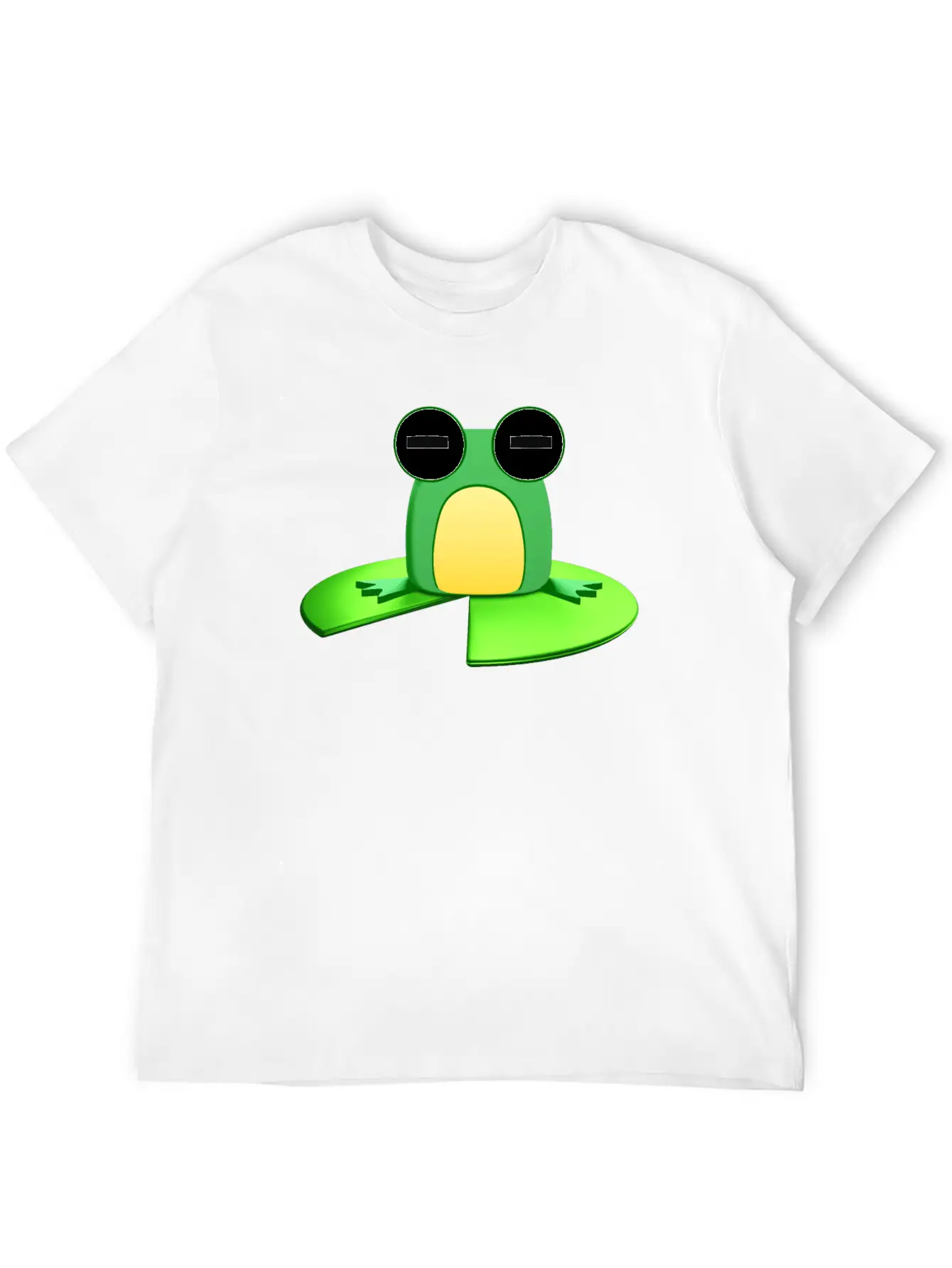 Frog Sitting On A Lily Pad Essential Cotton Tee For Daily Outfits – Unisex Style