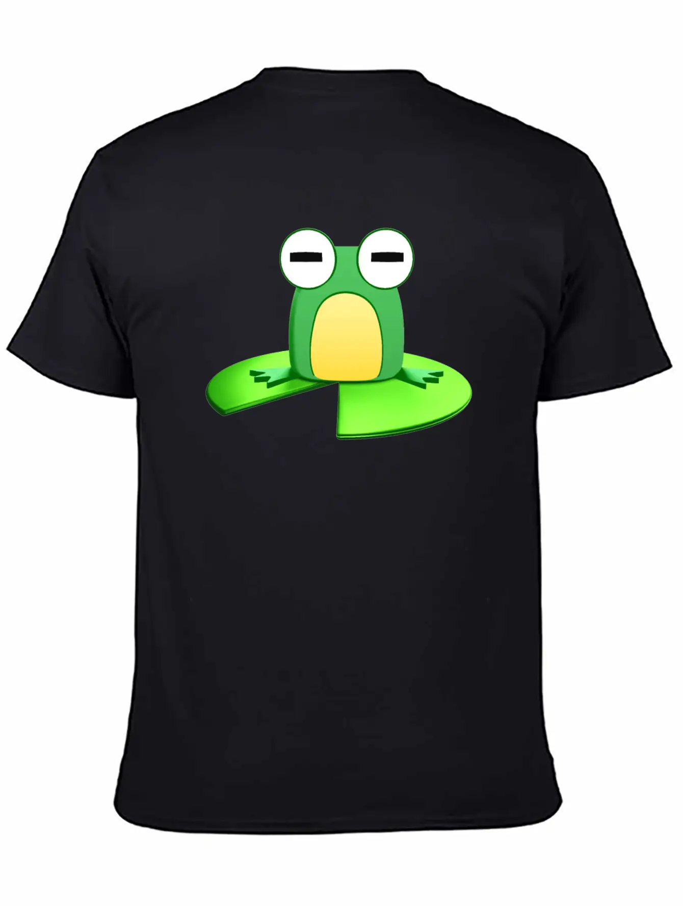 Frog Sitting On A Lily Pad Essential Cotton Tee For Daily Outfits – Unisex Style