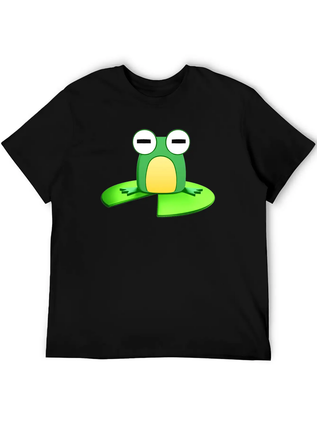 Frog Sitting On A Lily Pad Essential Cotton Tee For Daily Outfits – Unisex Style