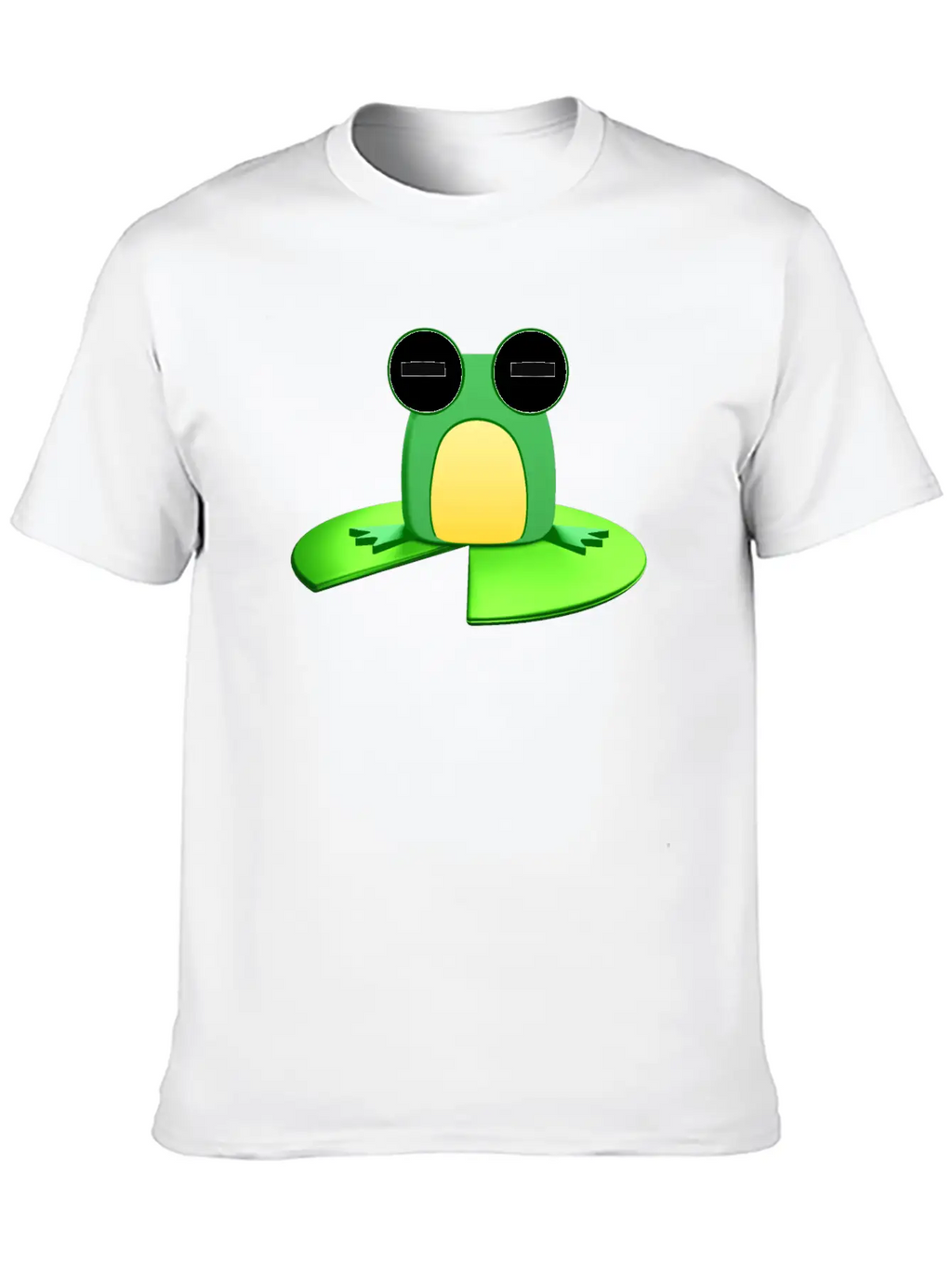 Frog Sitting On A Lily Pad Essential Cotton Tee For Daily Outfits – Unisex Style