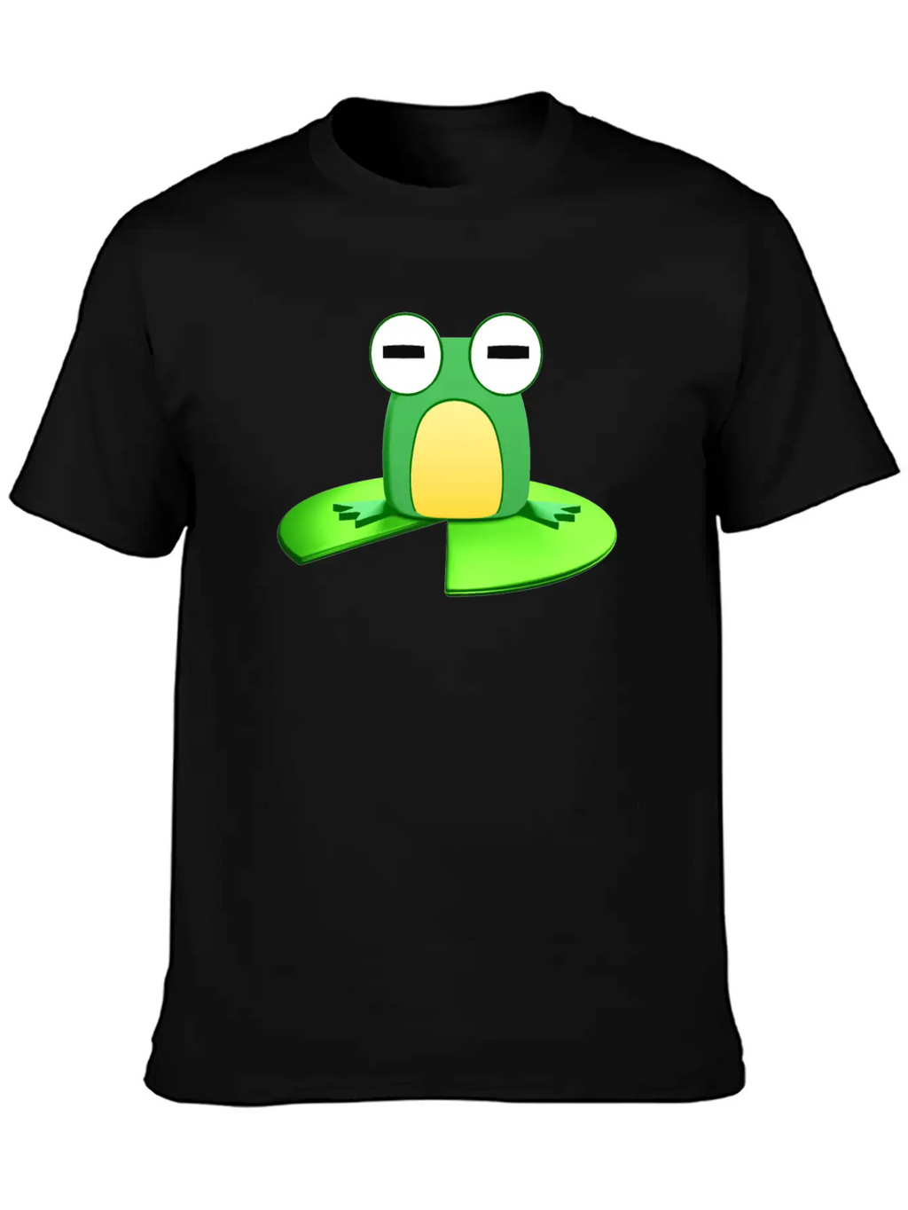 Frog Sitting On A Lily Pad Essential Cotton Tee For Daily Outfits – Unisex Style