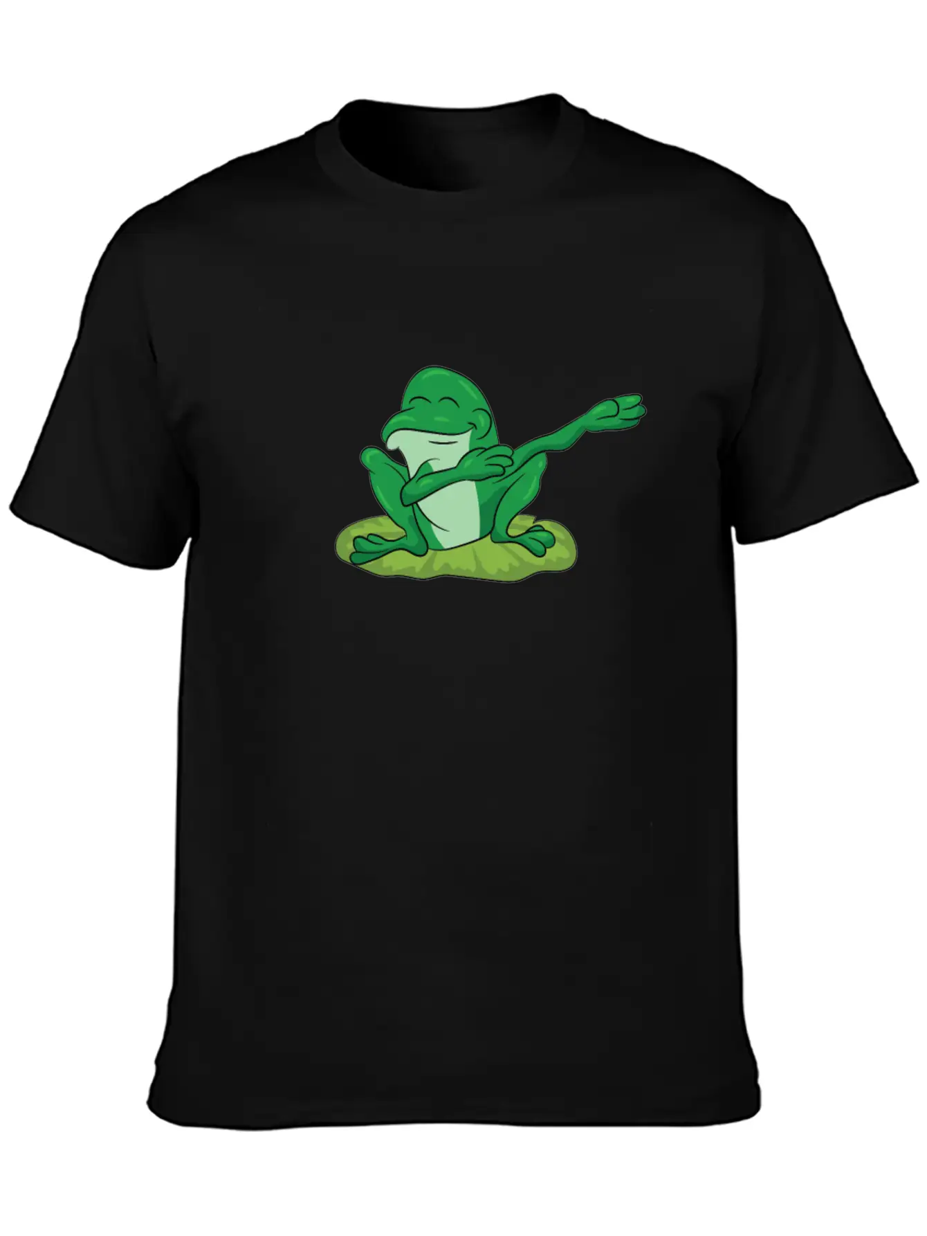 Frog - Water Lily Dancing, DAB, Dabben, Dabbing Stylish Everyday T-Shirt – Unisex Basic Cotton Tee