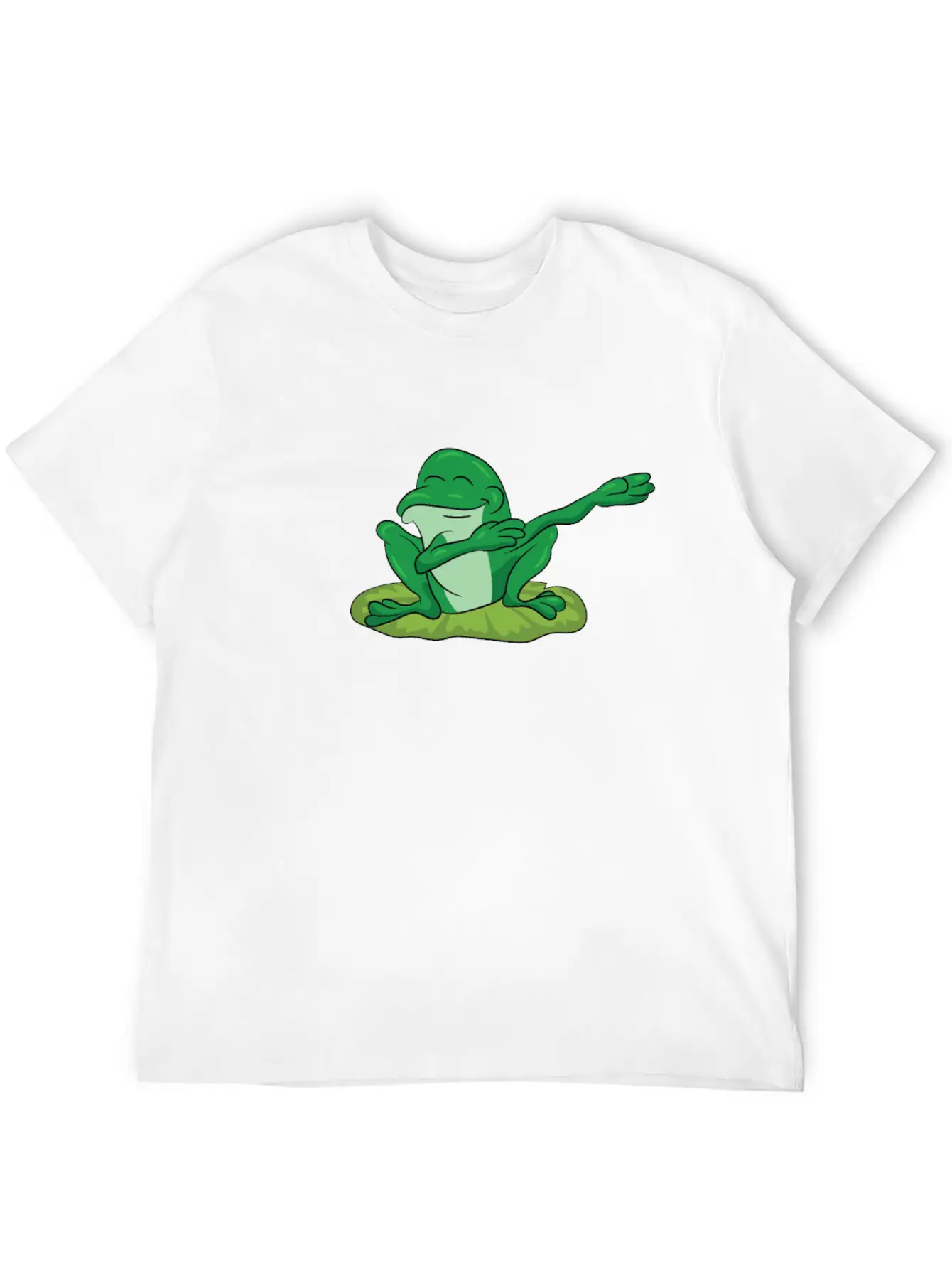 Frog - Water Lily Dancing, DAB, Dabben, Dabbing Stylish Everyday T-Shirt – Unisex Basic Cotton Tee