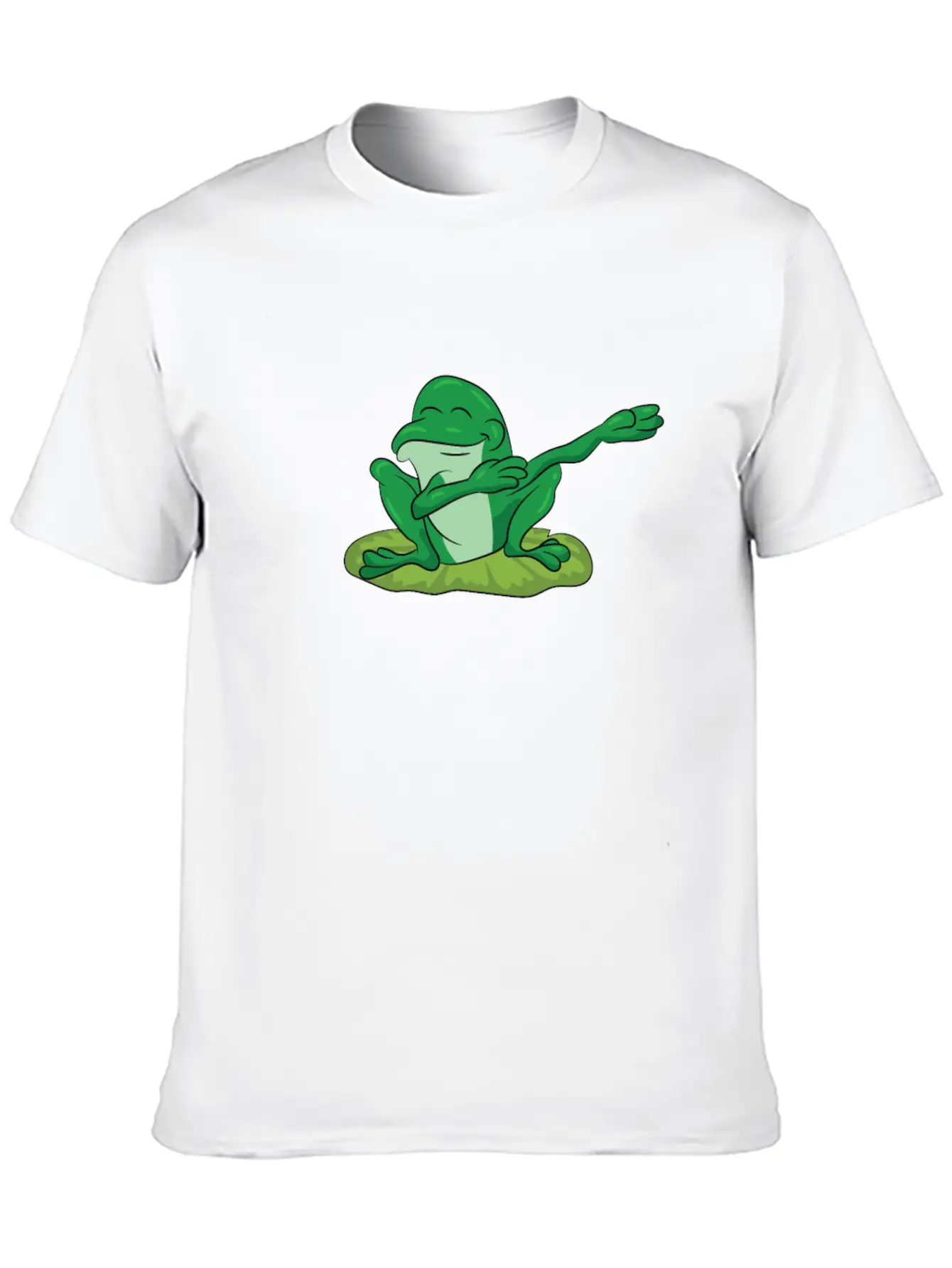 Frog - Water Lily Dancing, DAB, Dabben, Dabbing Stylish Everyday T-Shirt – Unisex Basic Cotton Tee