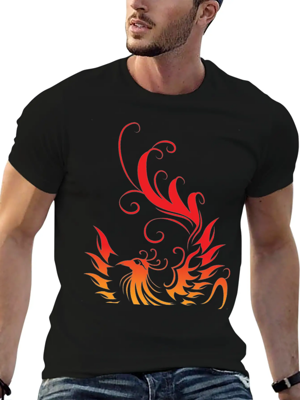 From Fire Mythological Person Gift Unisex Casual T-Shirt – Clean Design For Daily Comfort