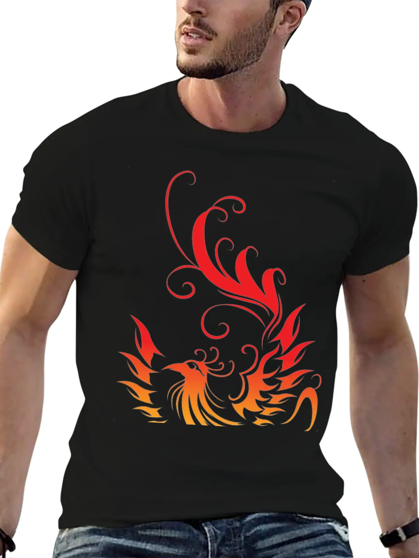 From Fire Mythological Person Gift Unisex Casual T-Shirt – Clean Design For Daily Comfort